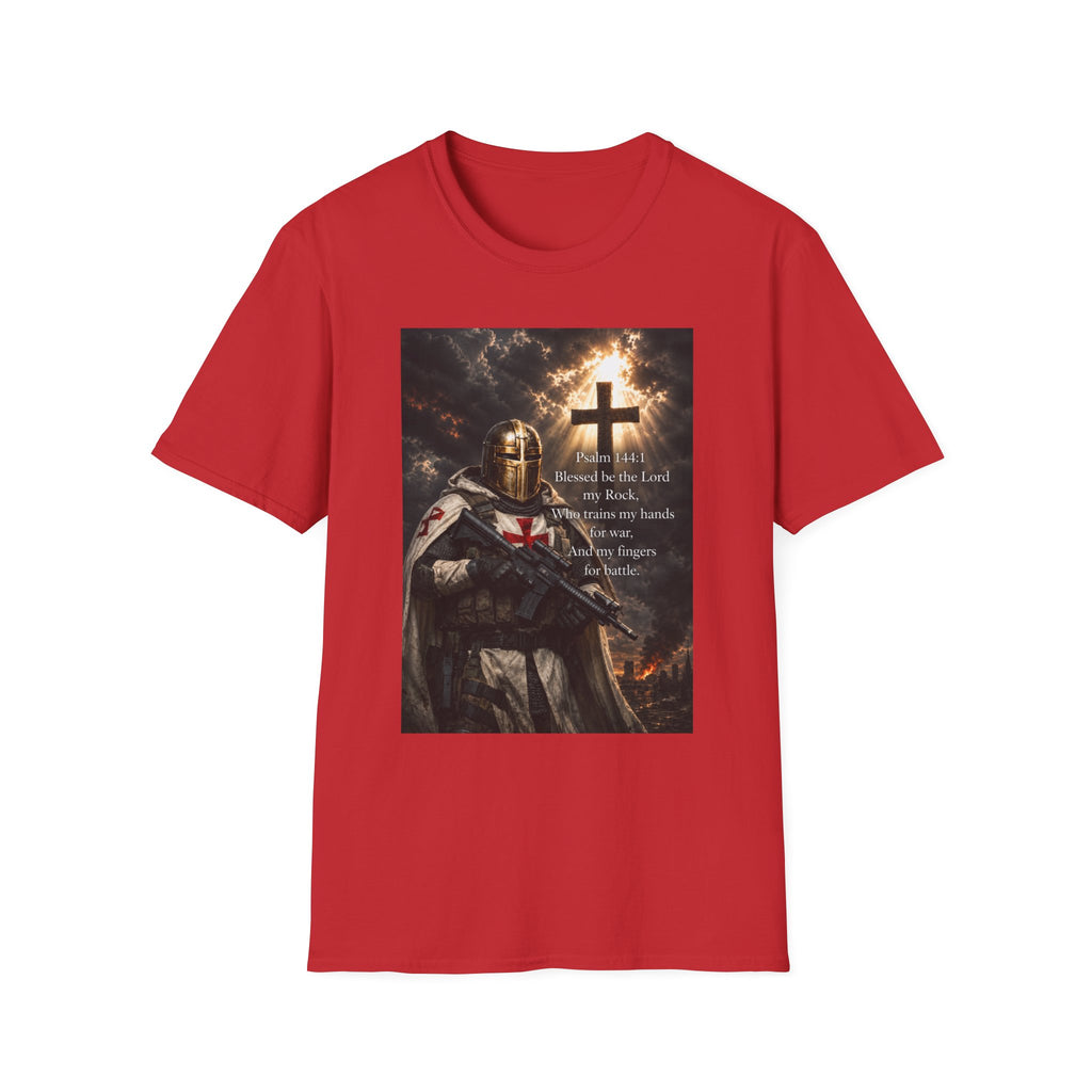 Christian Knight T-Shirt — Psalm 18:1 Faith & Strength Tee