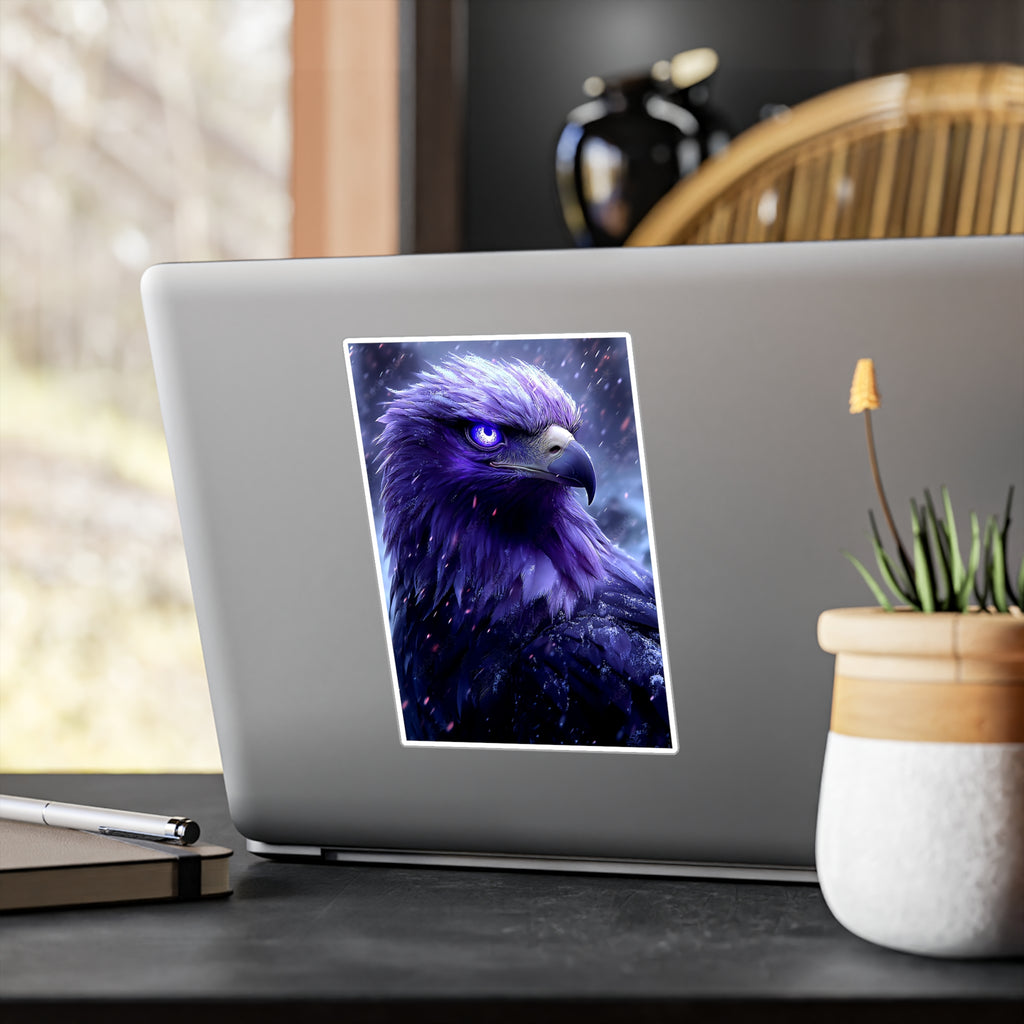 Purple Fantasy Eagle Kiss-Cut Vinyl Decal