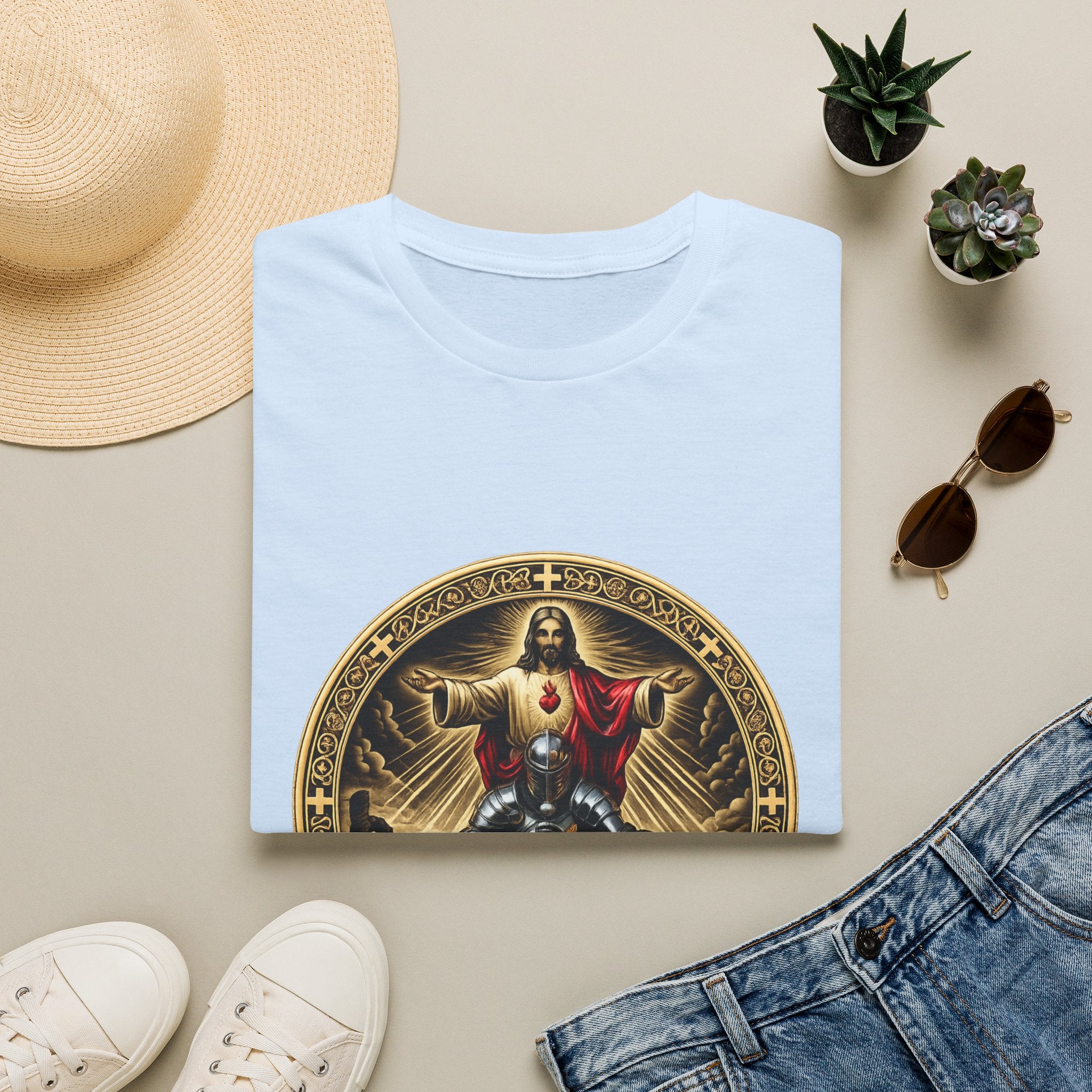 Jesus Crusader Graphic T-Shirt