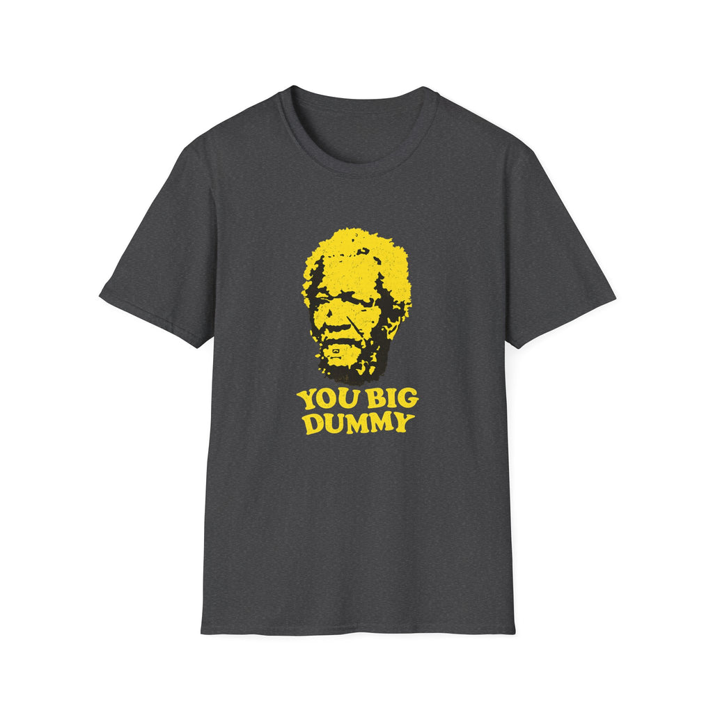 Graphic T-Shirt — Yellow Pop Art Face "You Big Dummy" Retro Humor Tee