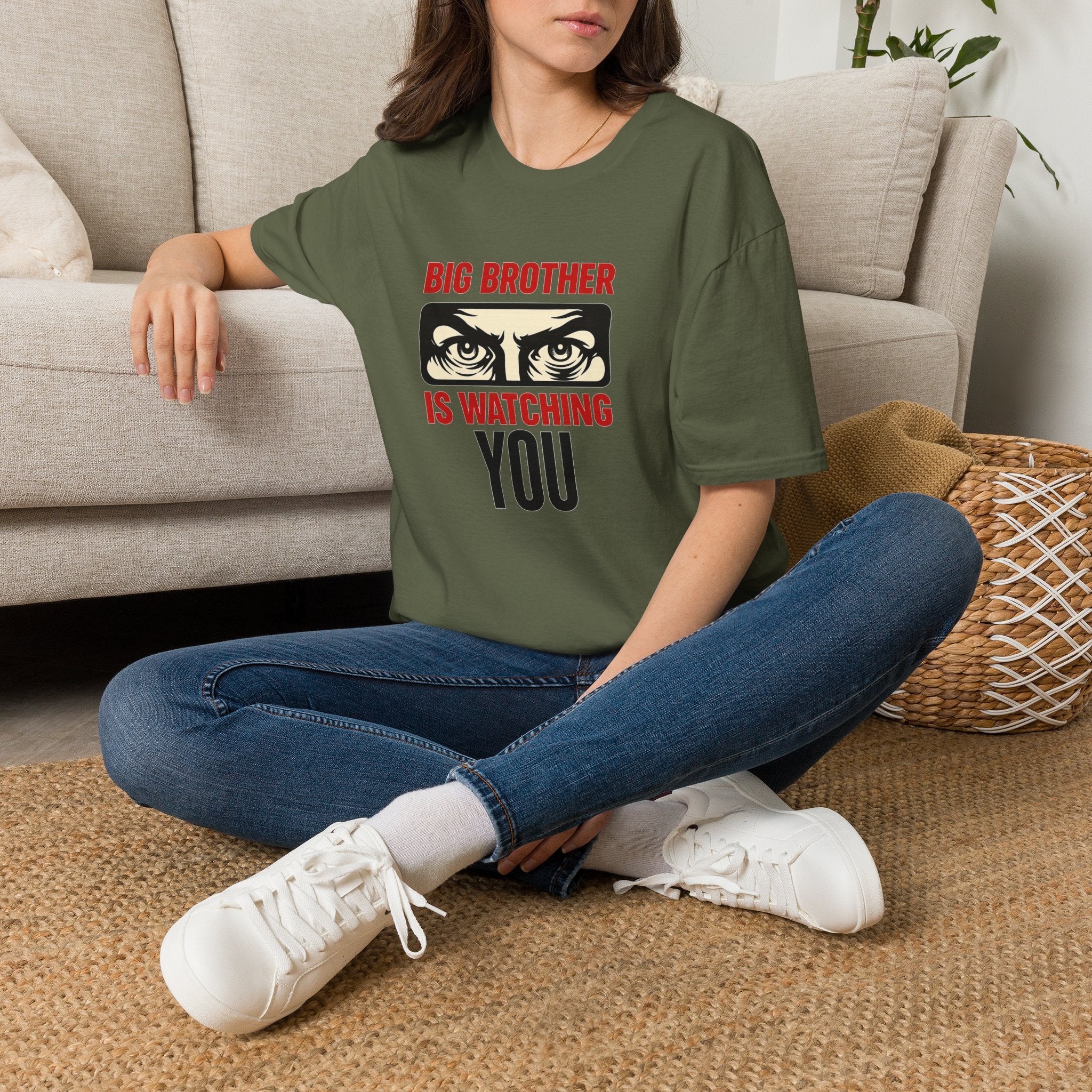 Big Brother Is Watching T-Shirt — Dystopian Surveillance Graphic Tee
