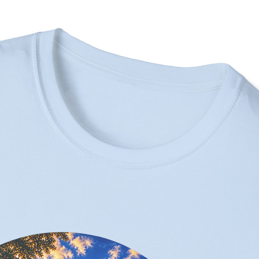 Patriotic Church Sunset T-Shirt — American Flag Chapel Scene