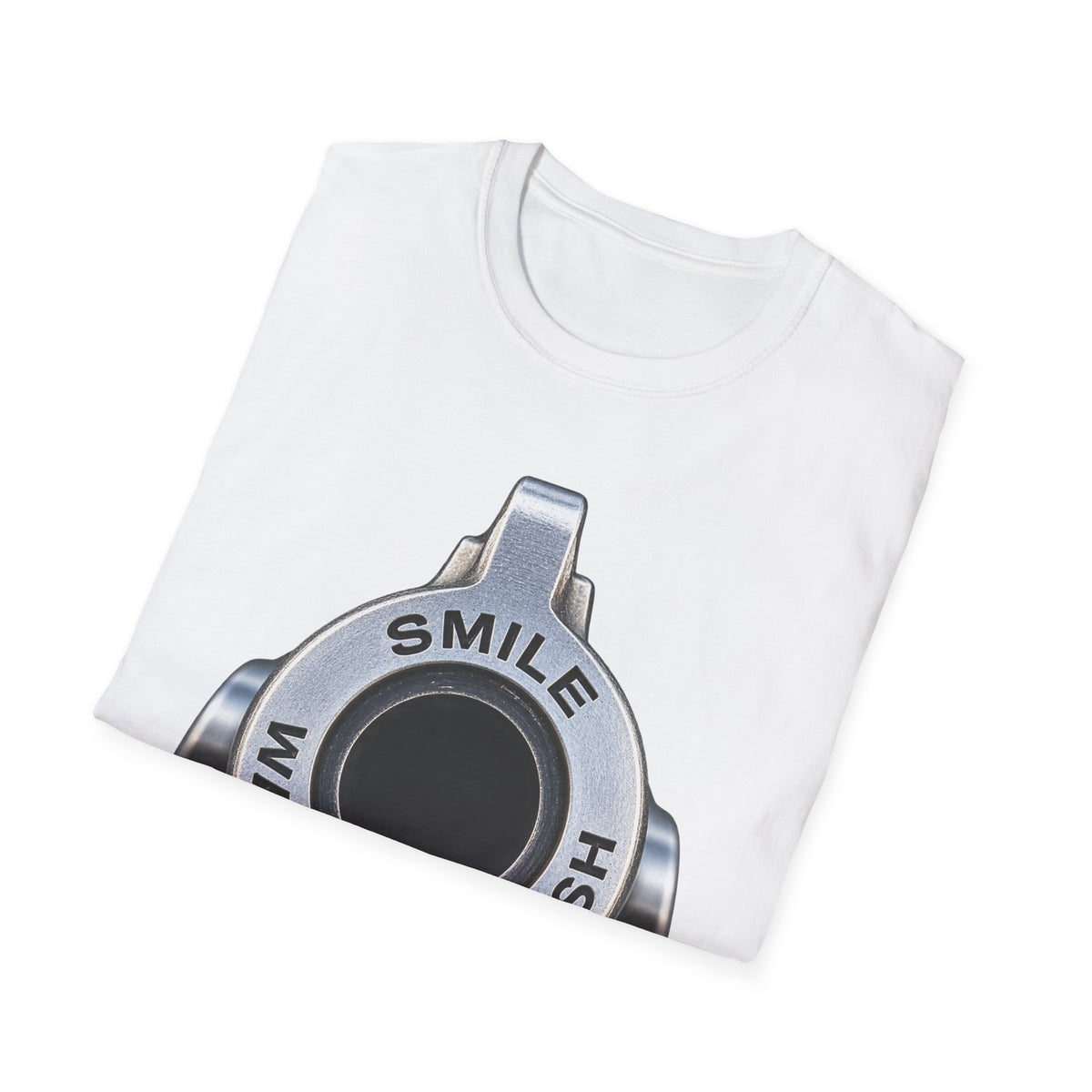 T-Shirt — 'Smile Wait For Flash' Camera Shutter Graphic