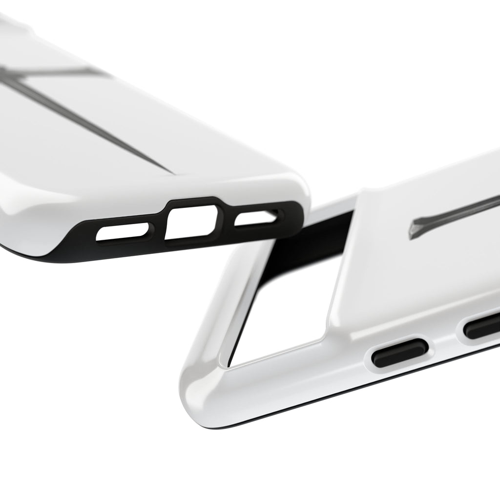 Nail Cross Tough Phone Case – Minimal Gothic Christian Armor for Samsung & iPhone