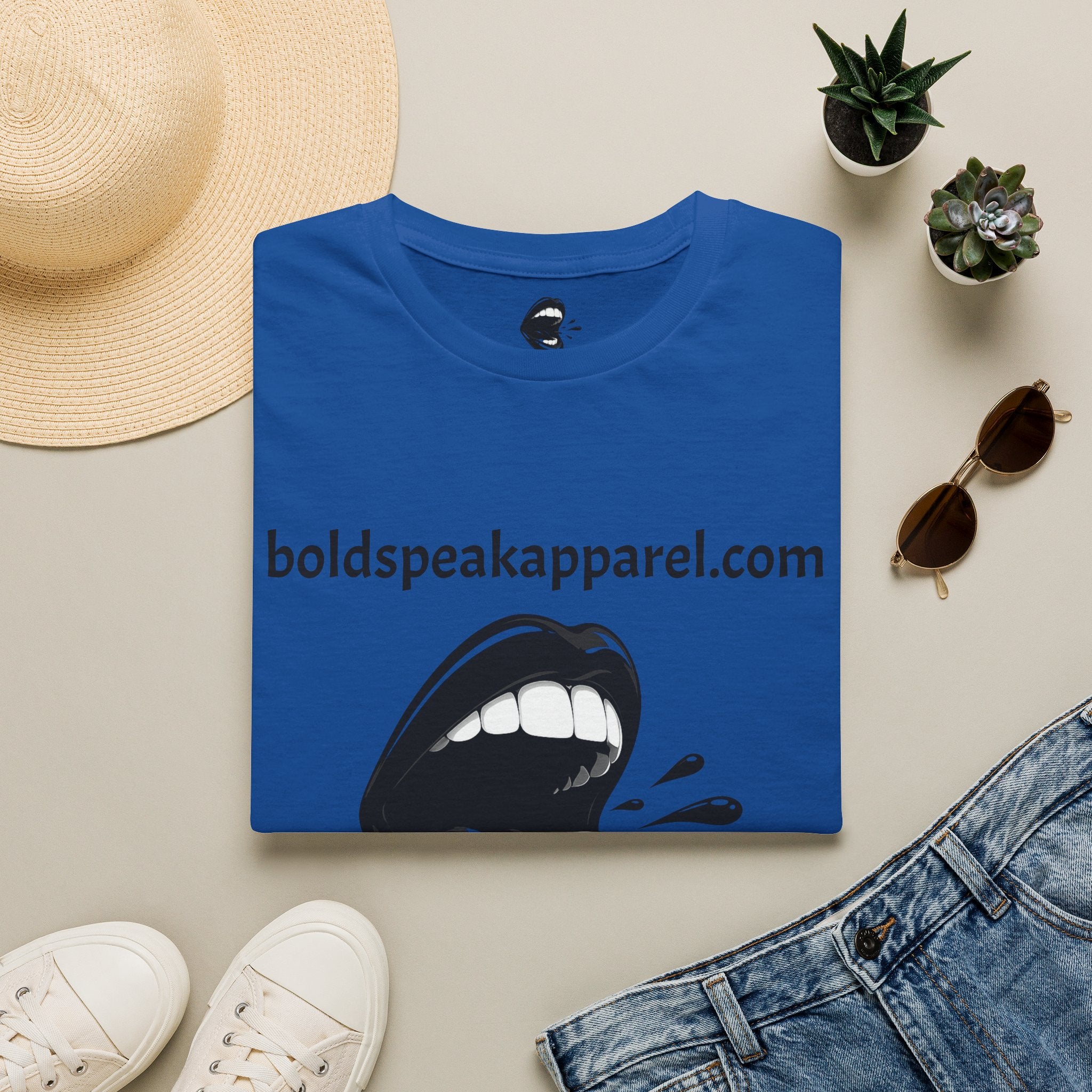 Graphic T-Shirt — 'boldspeakapparel.com' Screaming Mouth Design