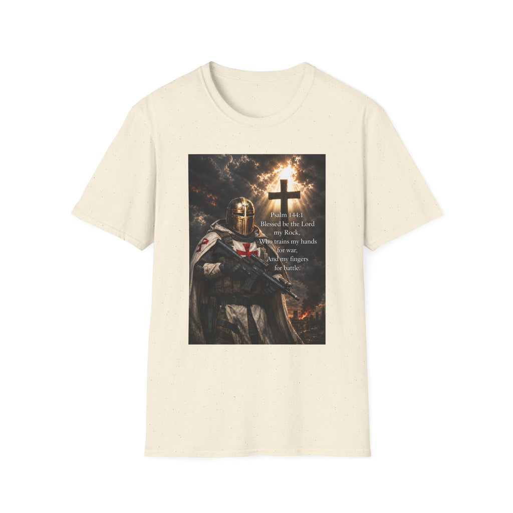 Christian Knight T-Shirt — Psalm 18:1 Faith & Strength Tee