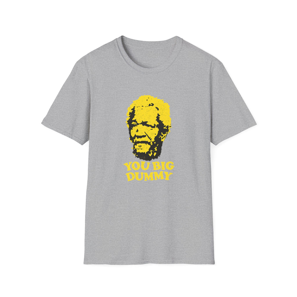 Graphic T-Shirt — Yellow Pop Art Face "You Big Dummy" Retro Humor Tee