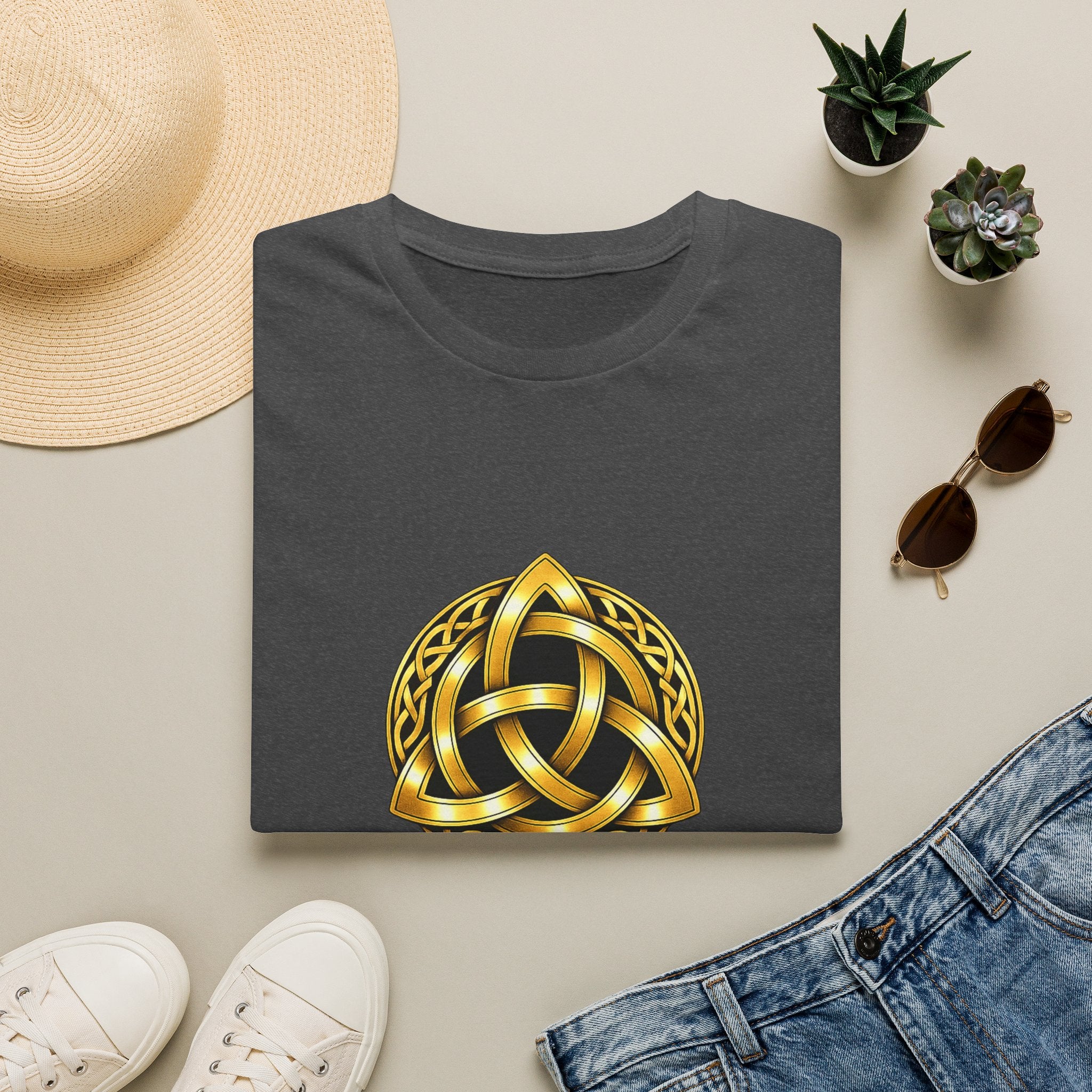 Celtic Pride Gold Trinity Knot T-Shirt