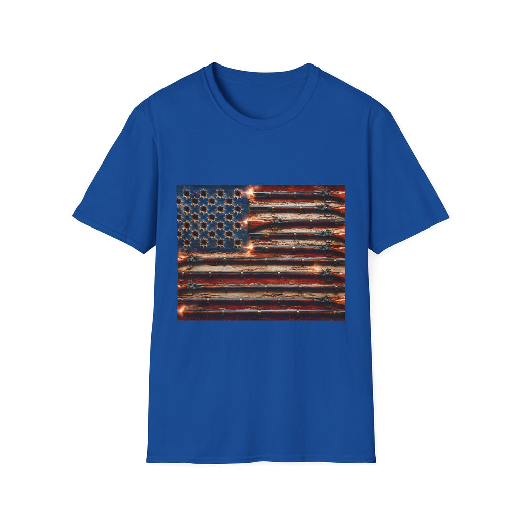 Distressed American Flag T-Shirt — Vintage Patriotic Graphic Tee