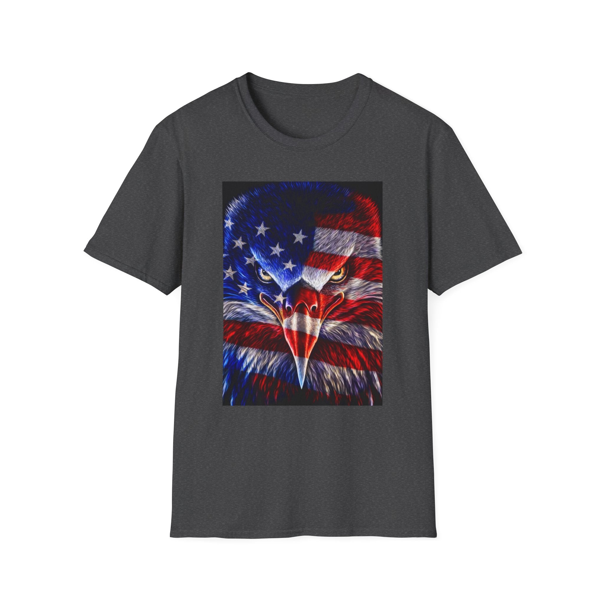 Patriotic Eagle T-Shirt — American Flag Bald Eagle Graphic Tee