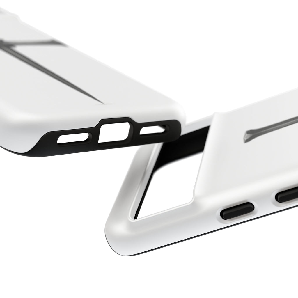 Nail Cross Tough Phone Case – Minimal Gothic Christian Armor for Samsung & iPhone