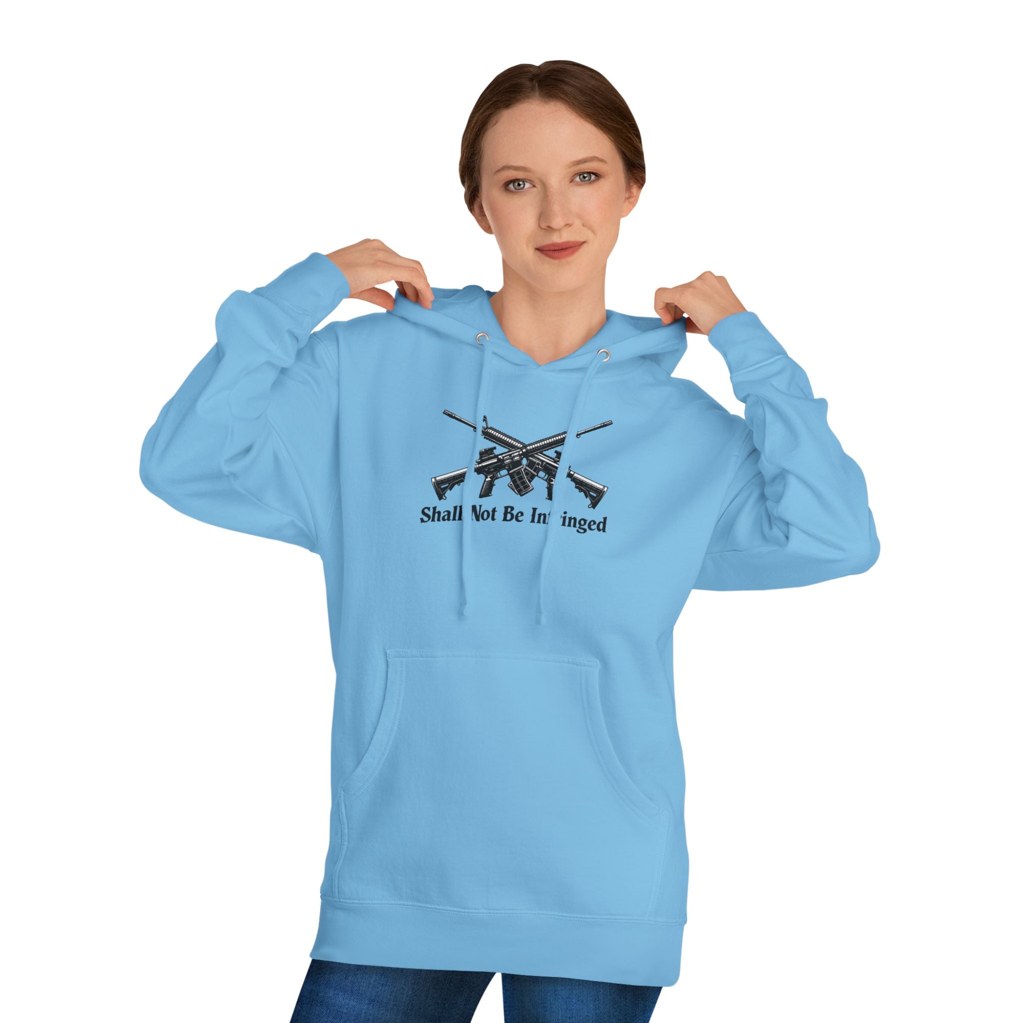 Don't Tread On Me Hoodie — "Shall Not Be Infringed" Rifle Graphic