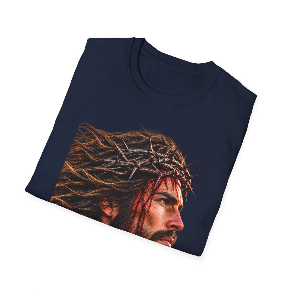 Jesus Portrait T-Shirt — Crown of Thorns Inspirational Christian Tee
