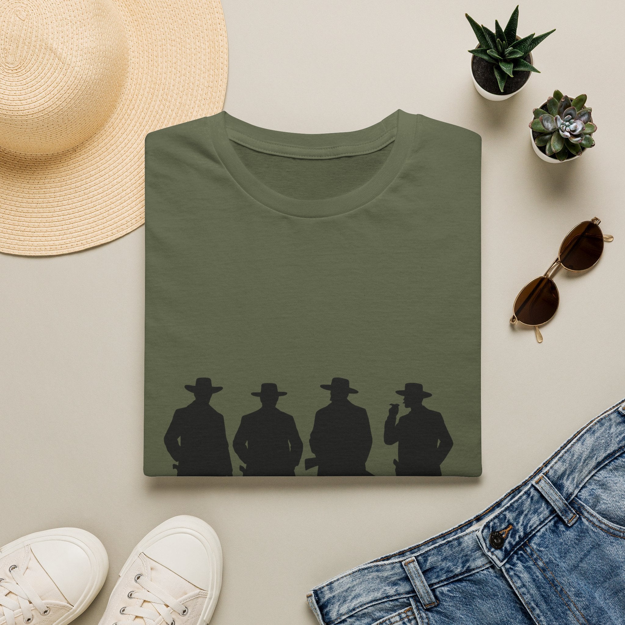 Cowboy Silhouette T-Shirt — Western Outlaw Graphic Tee