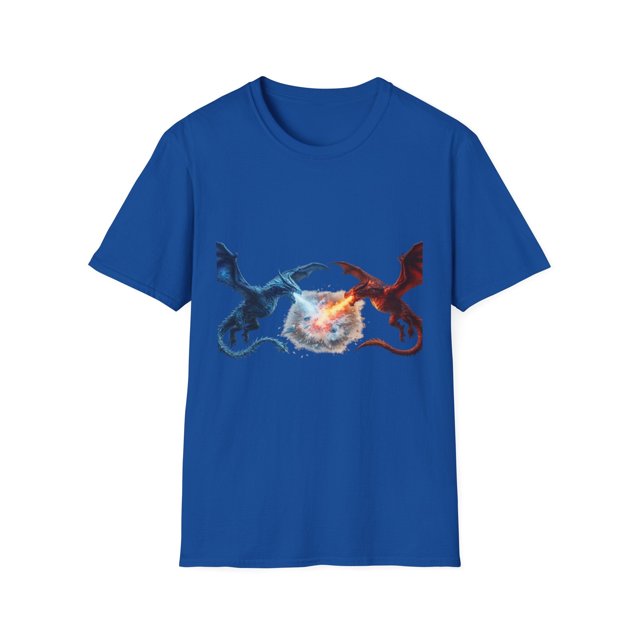 Dragon Duel T-Shirt — Fire vs Ice- Wyverns Graphic Tee