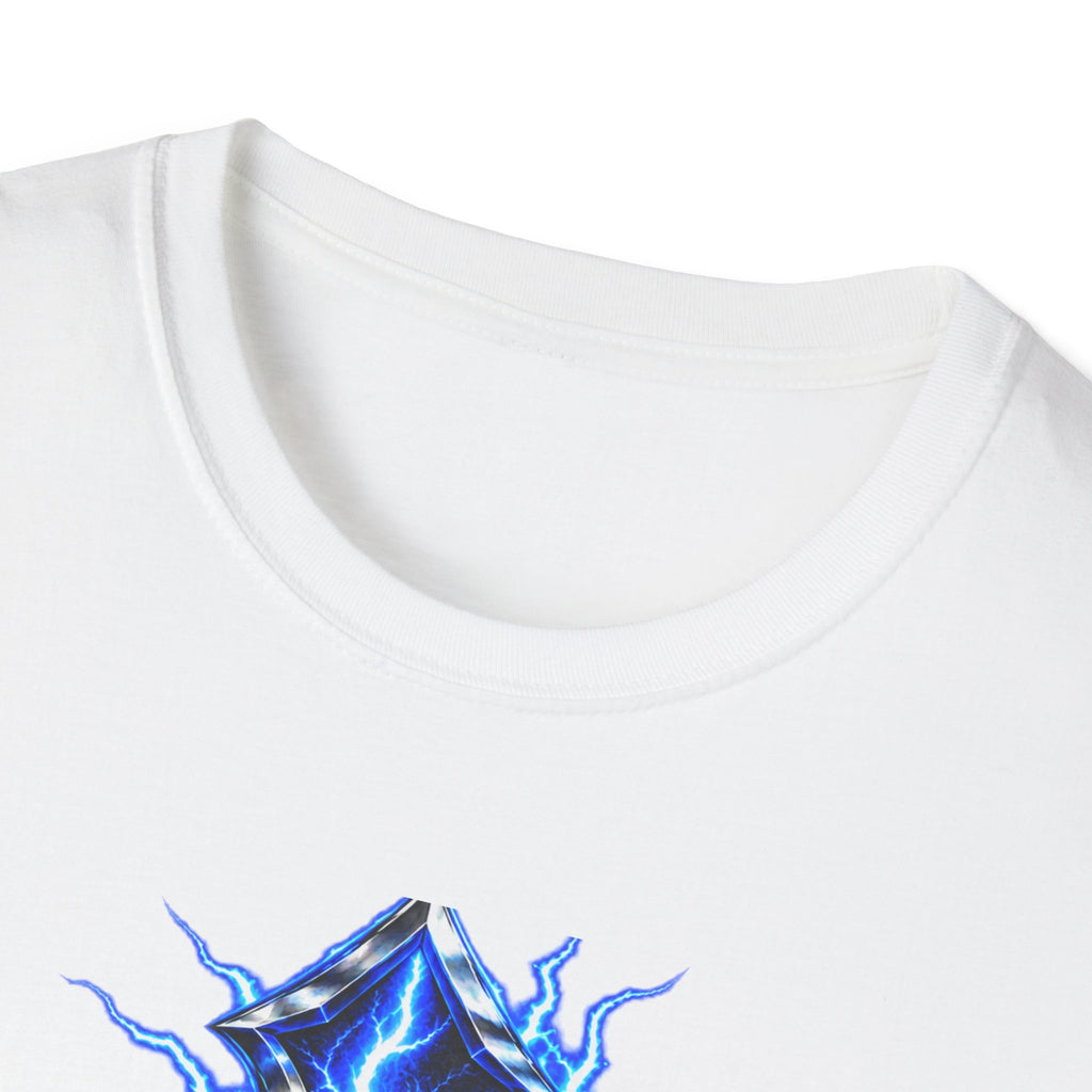Electric Blue Cross T-Shirt – Lightning Church Graphic Tee