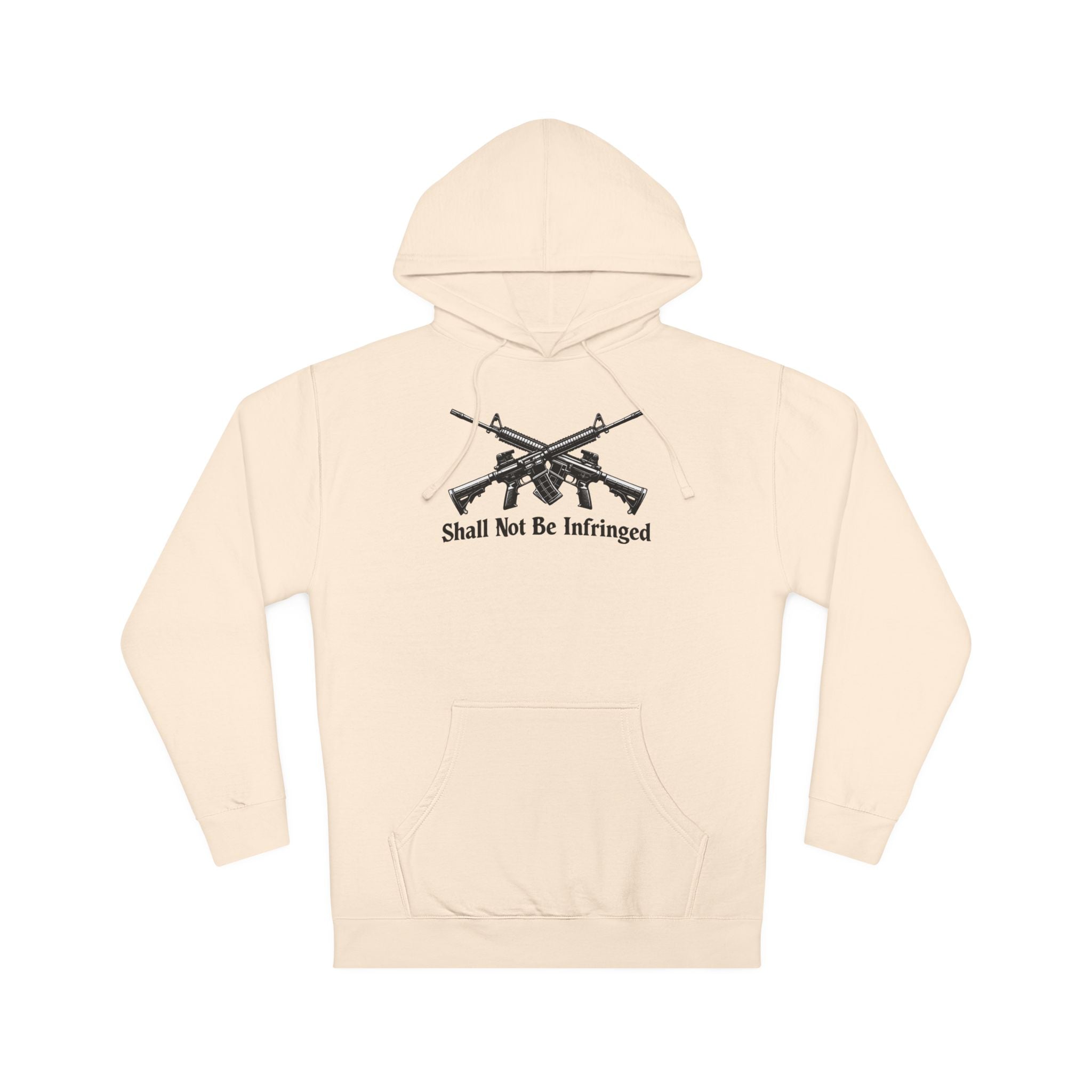 Don't Tread On Me Hoodie — "Shall Not Be Infringed" Rifle Graphic