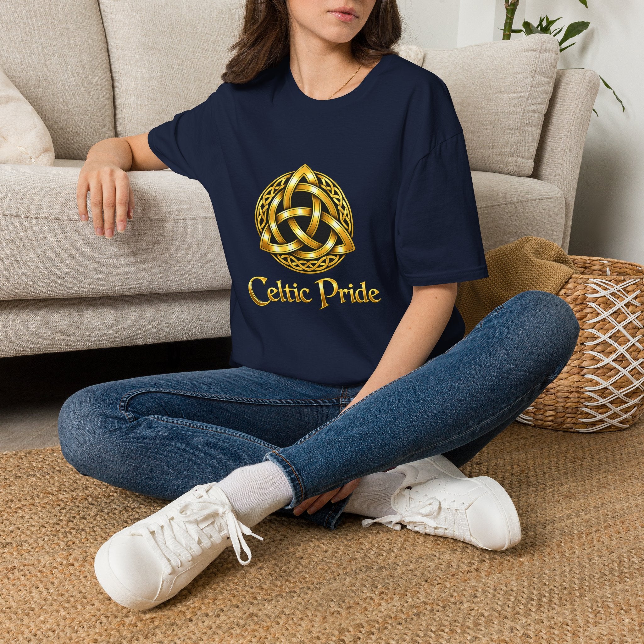 Celtic Pride Gold Trinity Knot T-Shirt