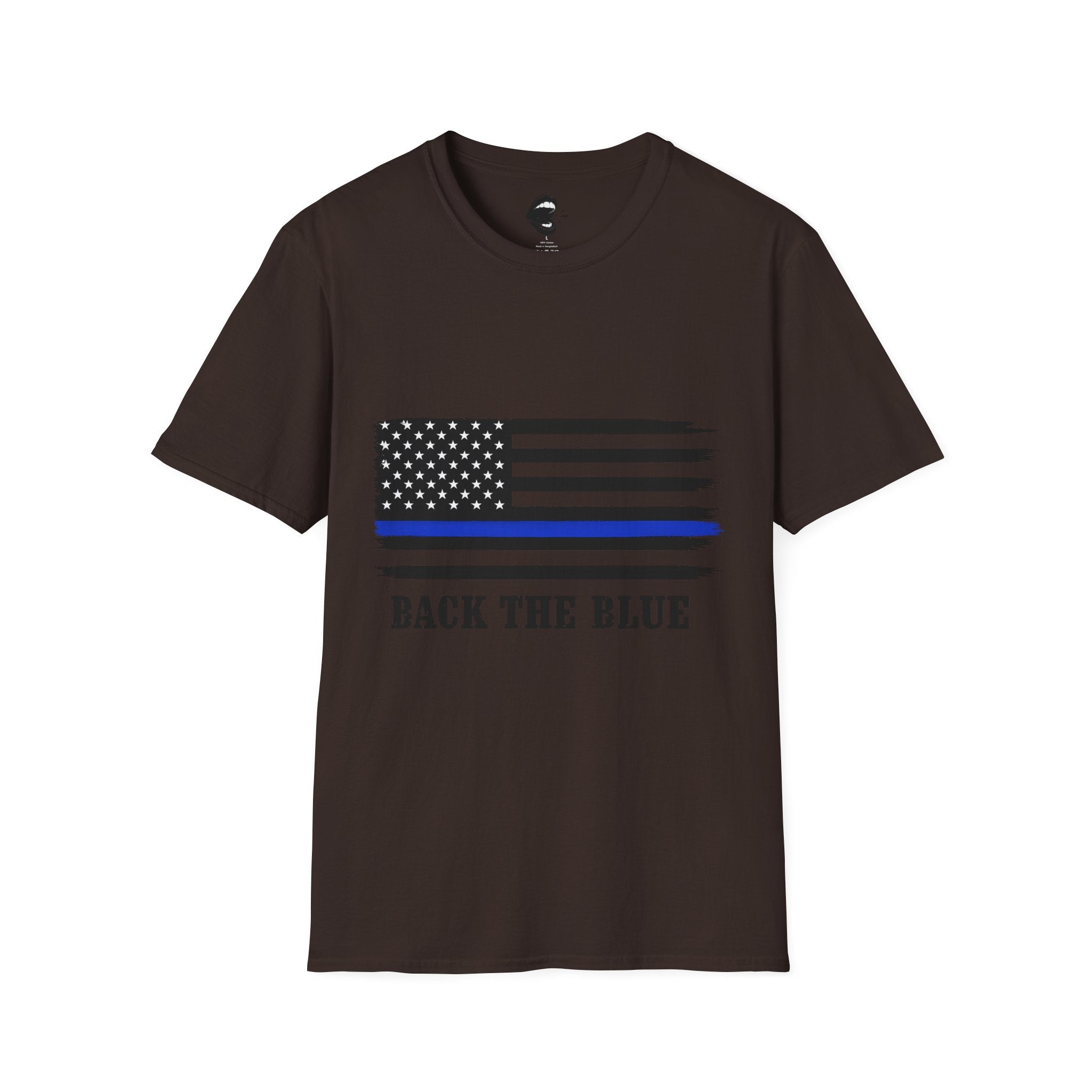 T-Shirt — Thin Blue Line American Flag "Back The Blue" Patrol Tee