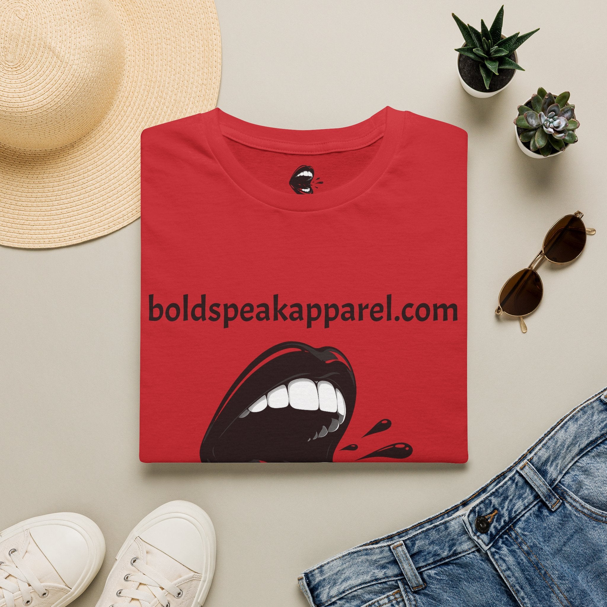Graphic T-Shirt — 'boldspeakapparel.com' Screaming Mouth Design