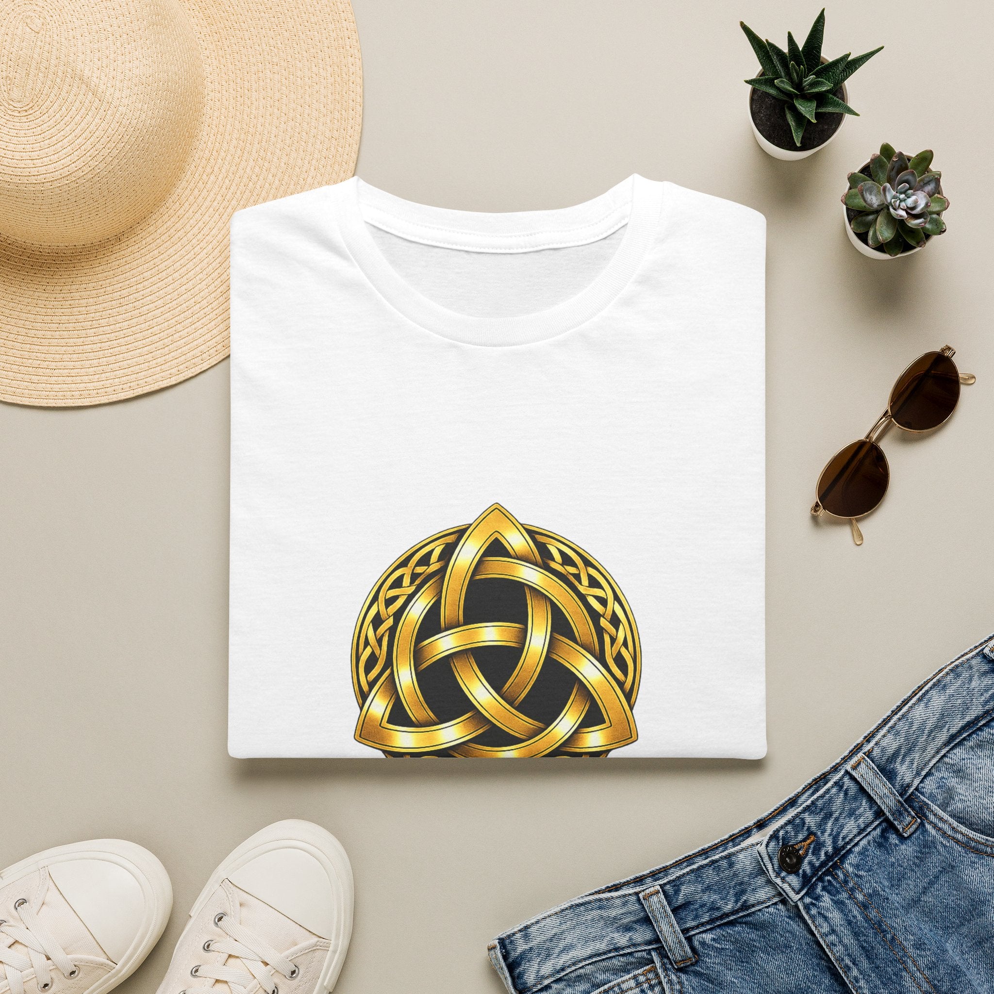 Celtic Pride Gold Trinity Knot T-Shirt