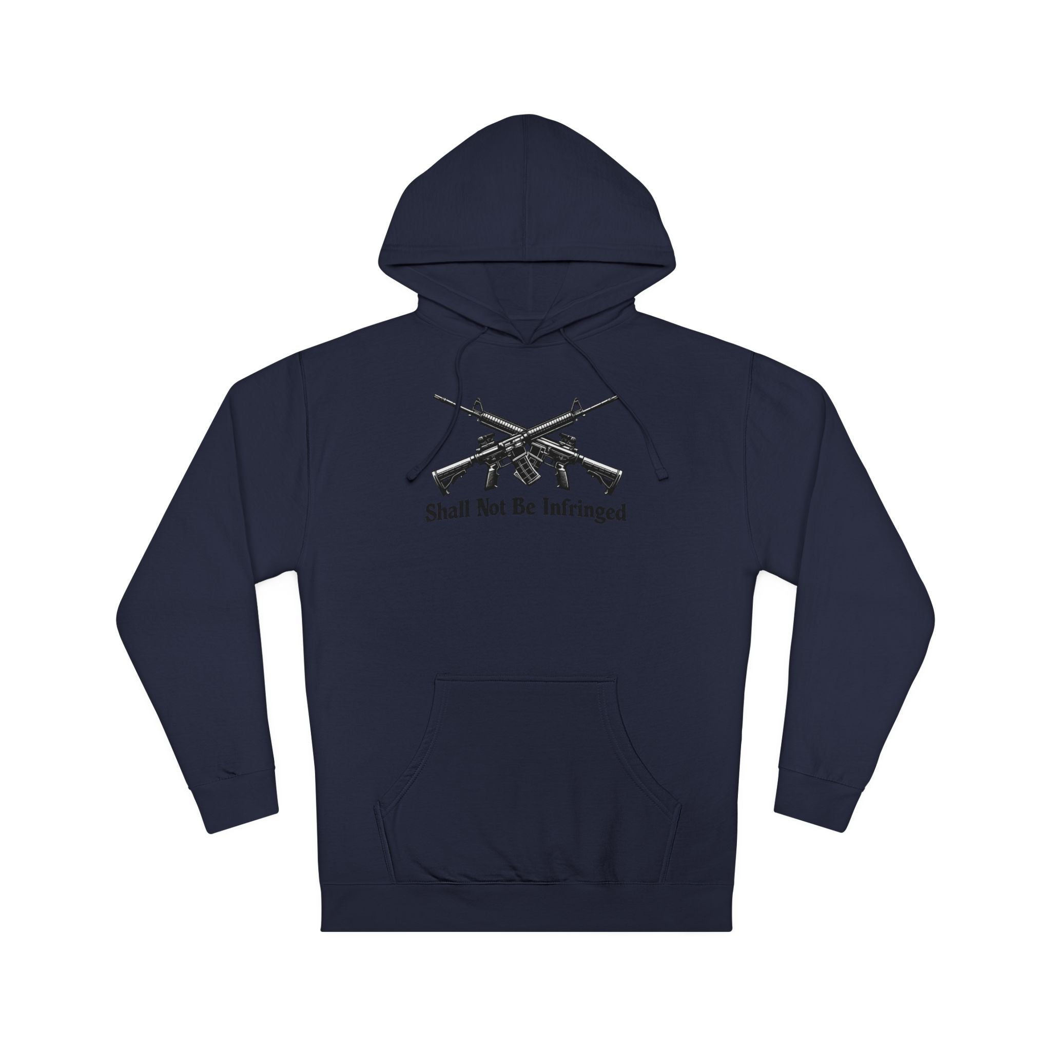 Don't Tread On Me Hoodie — "Shall Not Be Infringed" Rifle Graphic