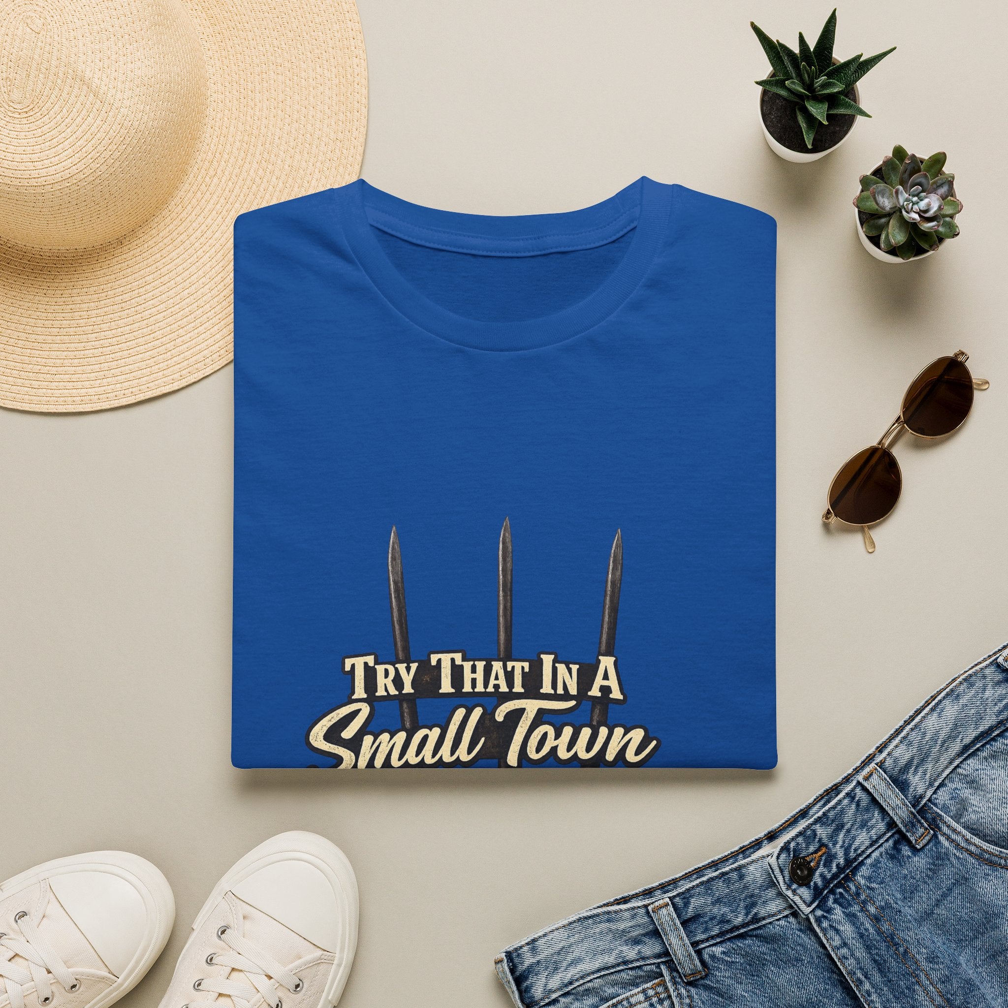 T‑Shirt — "Try That in a Small Town" Pitchfork Graphic Tee