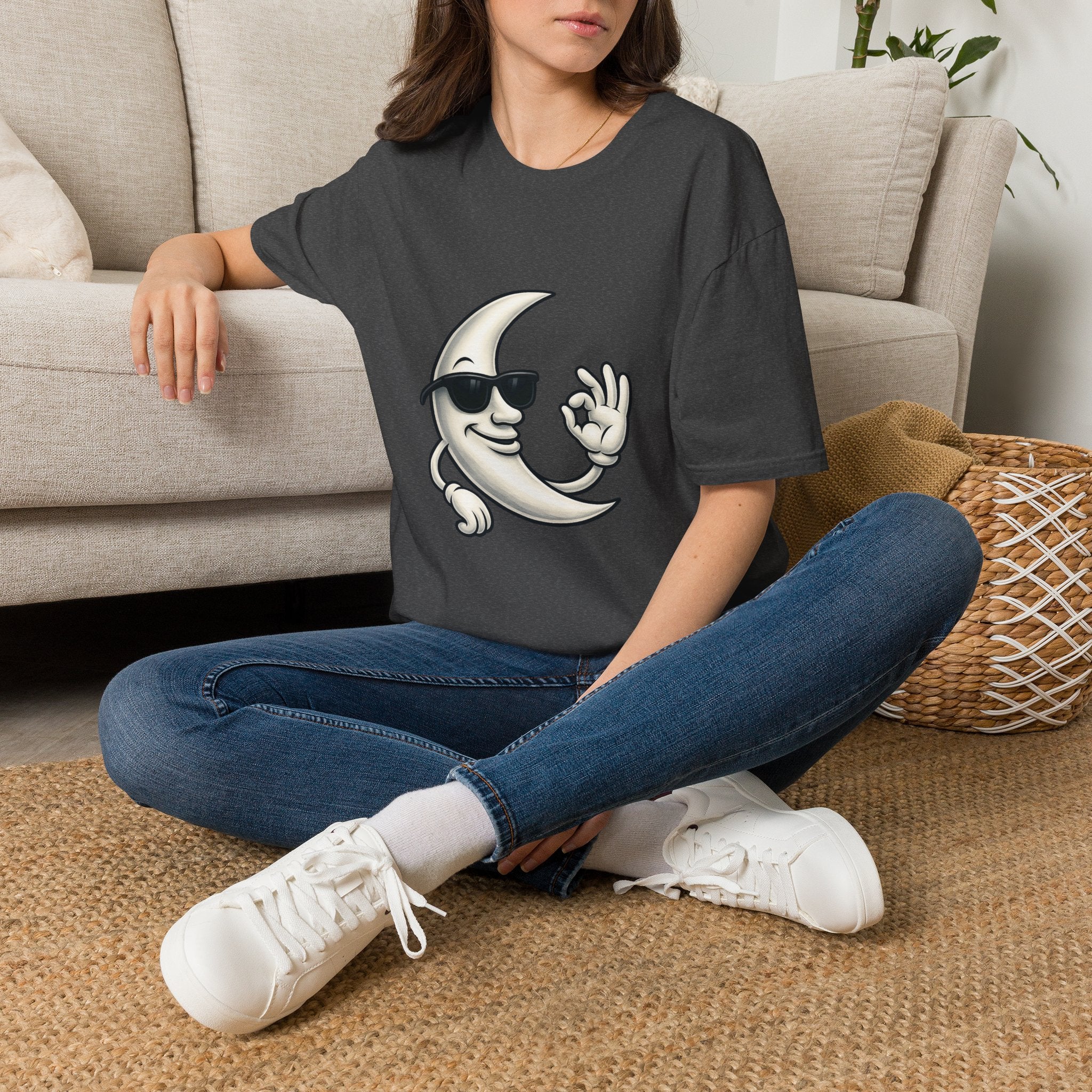 Cool Moon Graphic T-Shirt — Sunglasses Moon