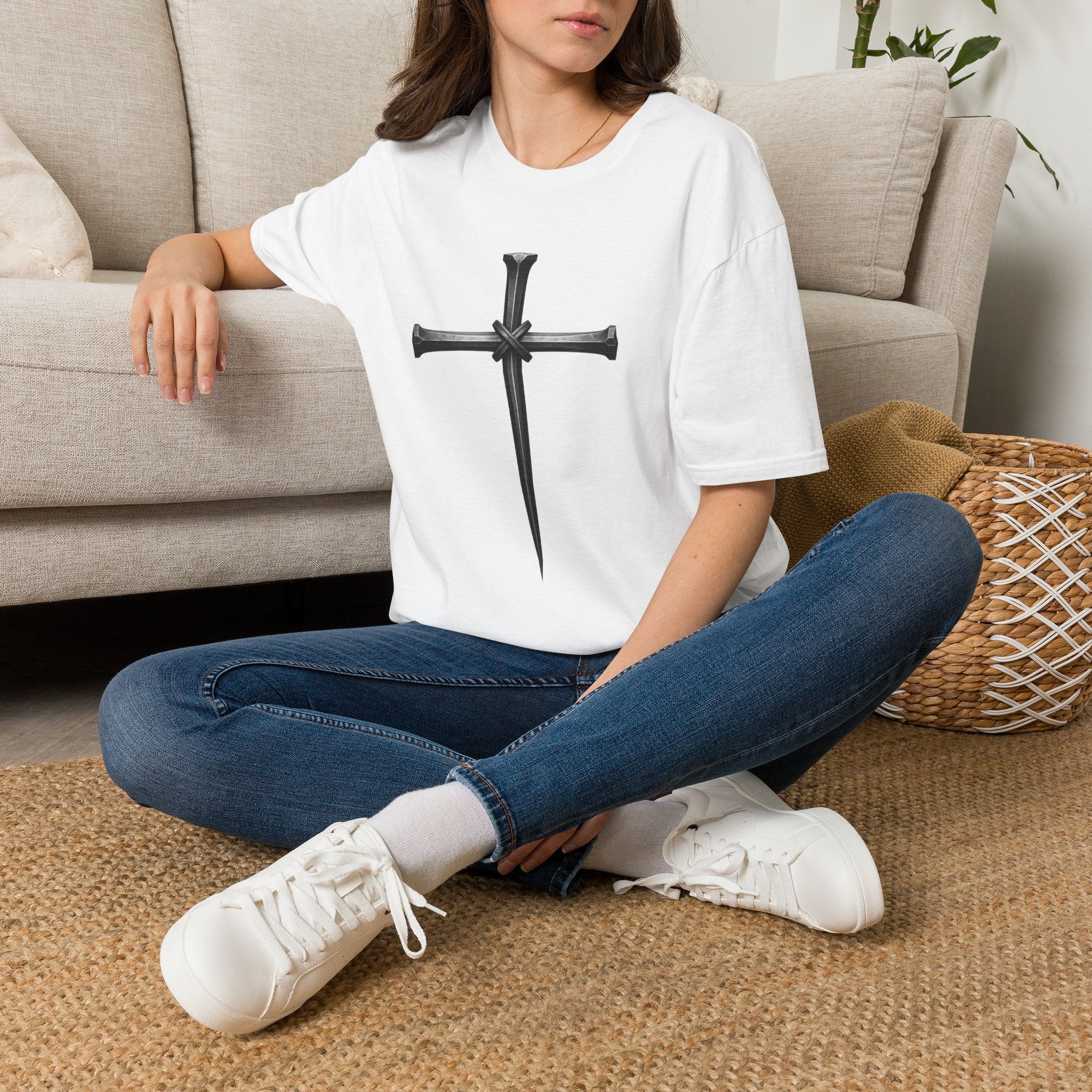 Nail Cross T-Shirt —  Cross Graphic Tee