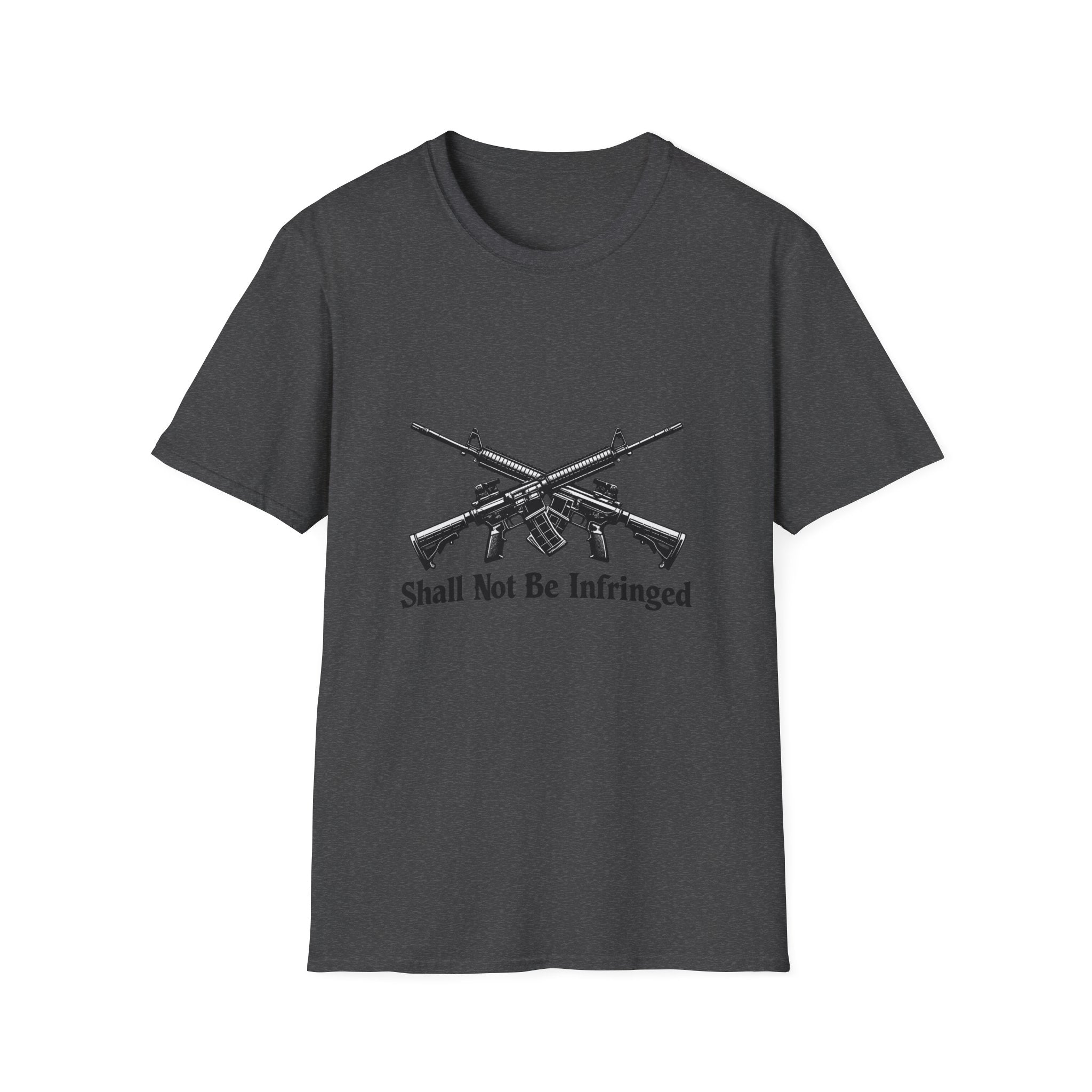 T‑Shirt — "Shall Not Be Infringed" Crossed Rifles 2nd Amendment Tee