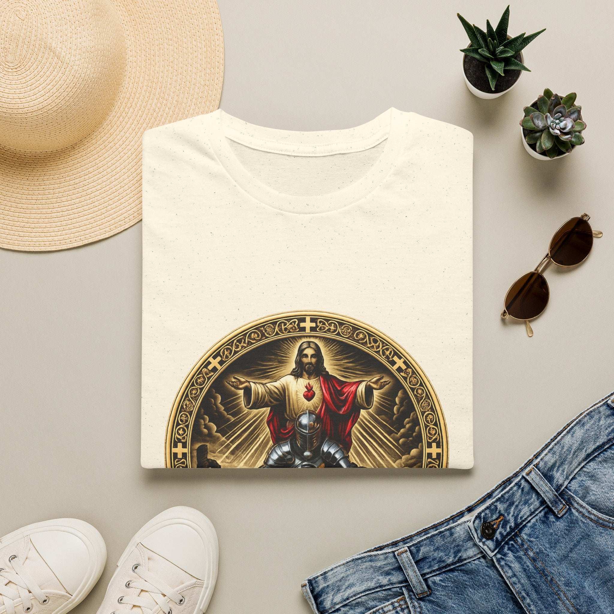 Jesus Crusader Graphic T-Shirt