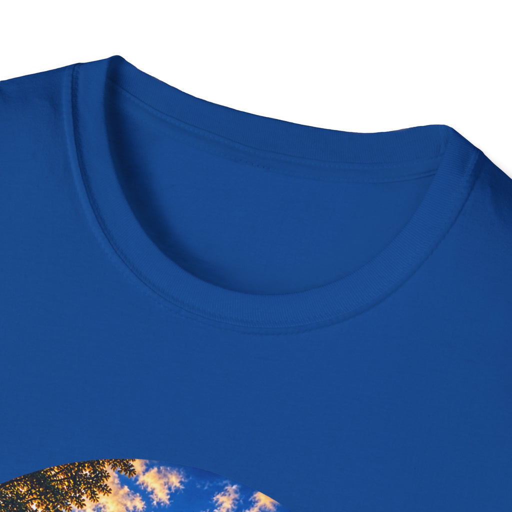 Patriotic Church Sunset T-Shirt — American Flag Chapel Scene