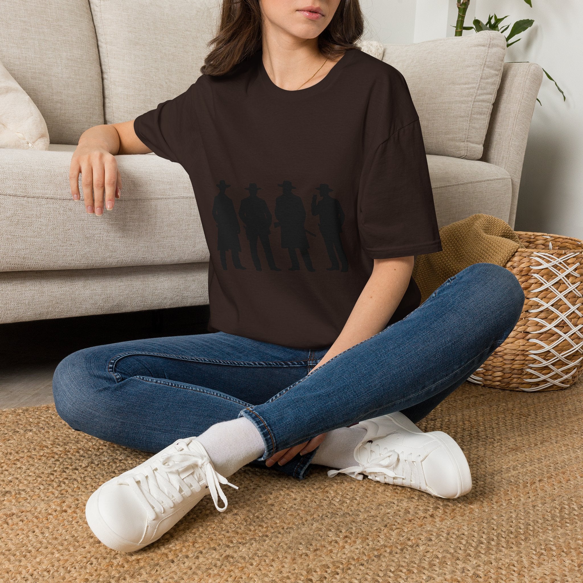 Cowboy Silhouette T-Shirt — Western Outlaw Graphic Tee