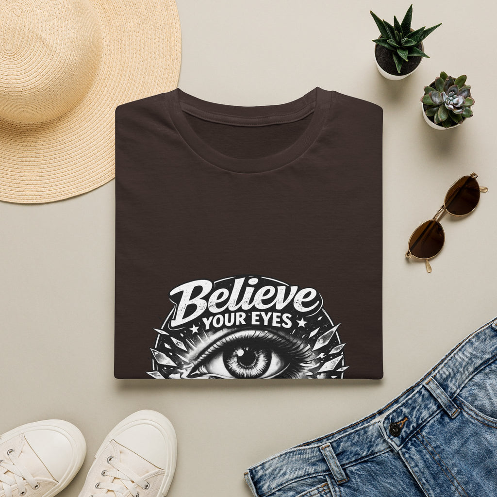 Believe Your Eyes T-Shirt — Vintage All-Seeing Eye Graphic Tee