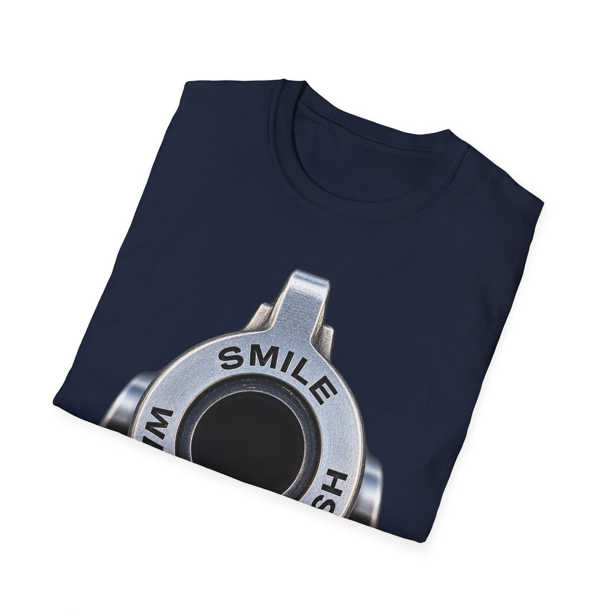 T-Shirt — 'Smile Wait For Flash' Camera Shutter Graphic