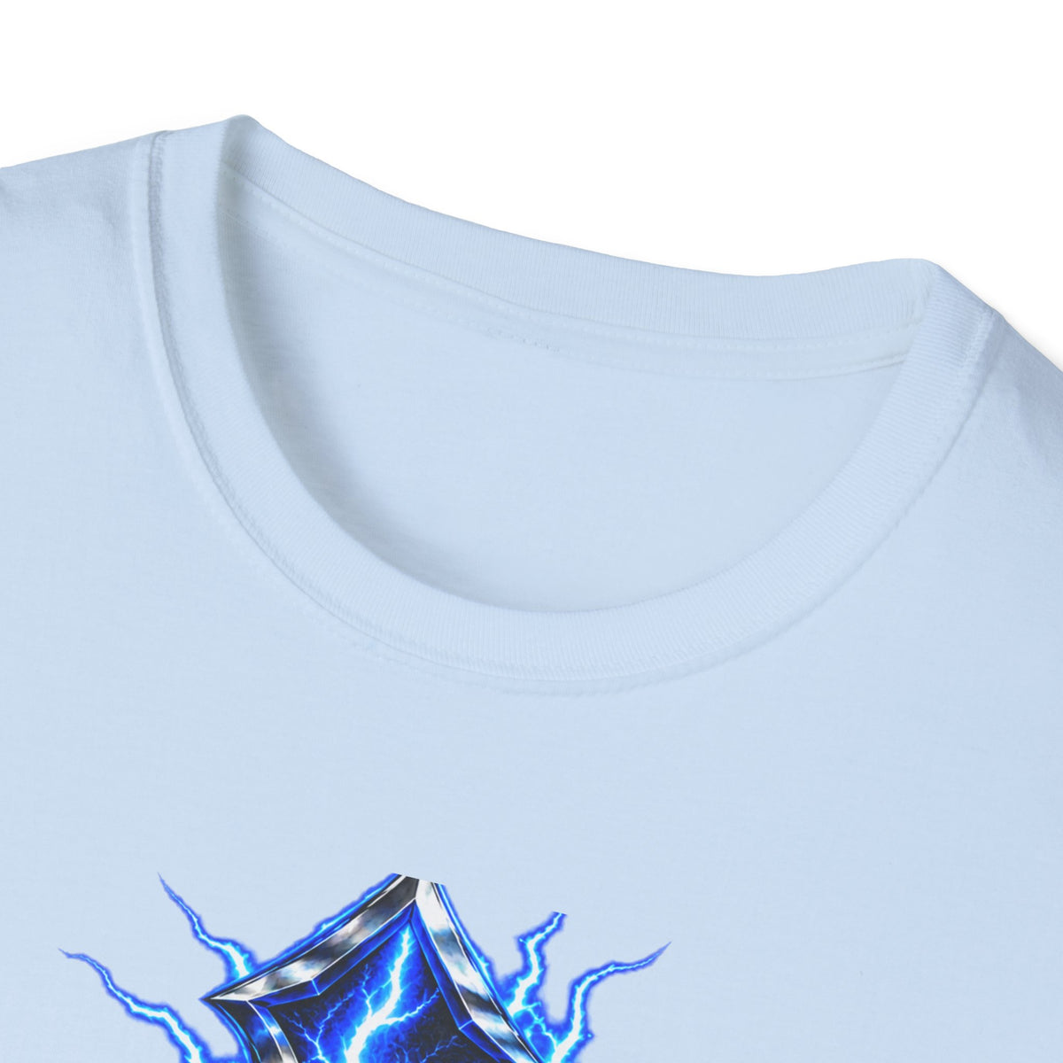 Electric Blue Cross T-Shirt – Lightning Church Graphic Tee