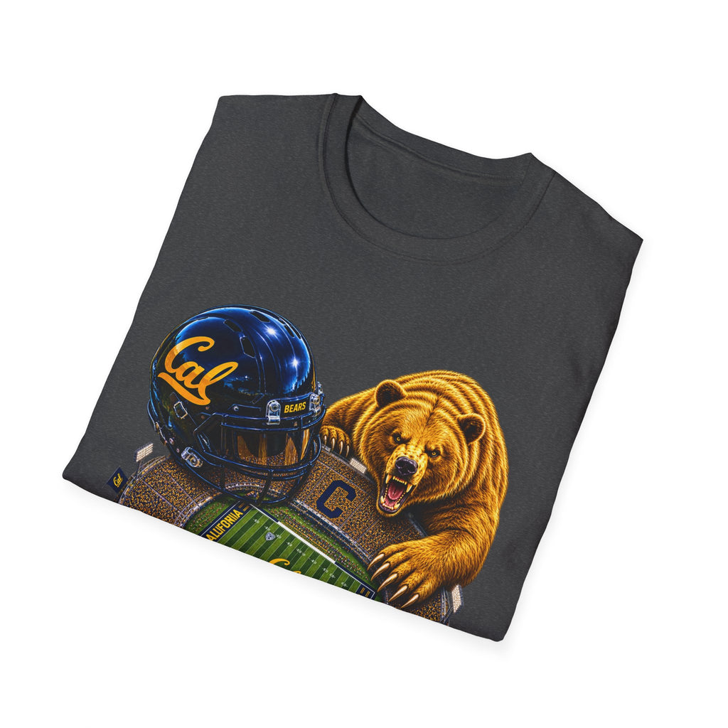 Cal Bears Football Stadium T-Shirt — Golden Bear Helmet Stadium Graphic
