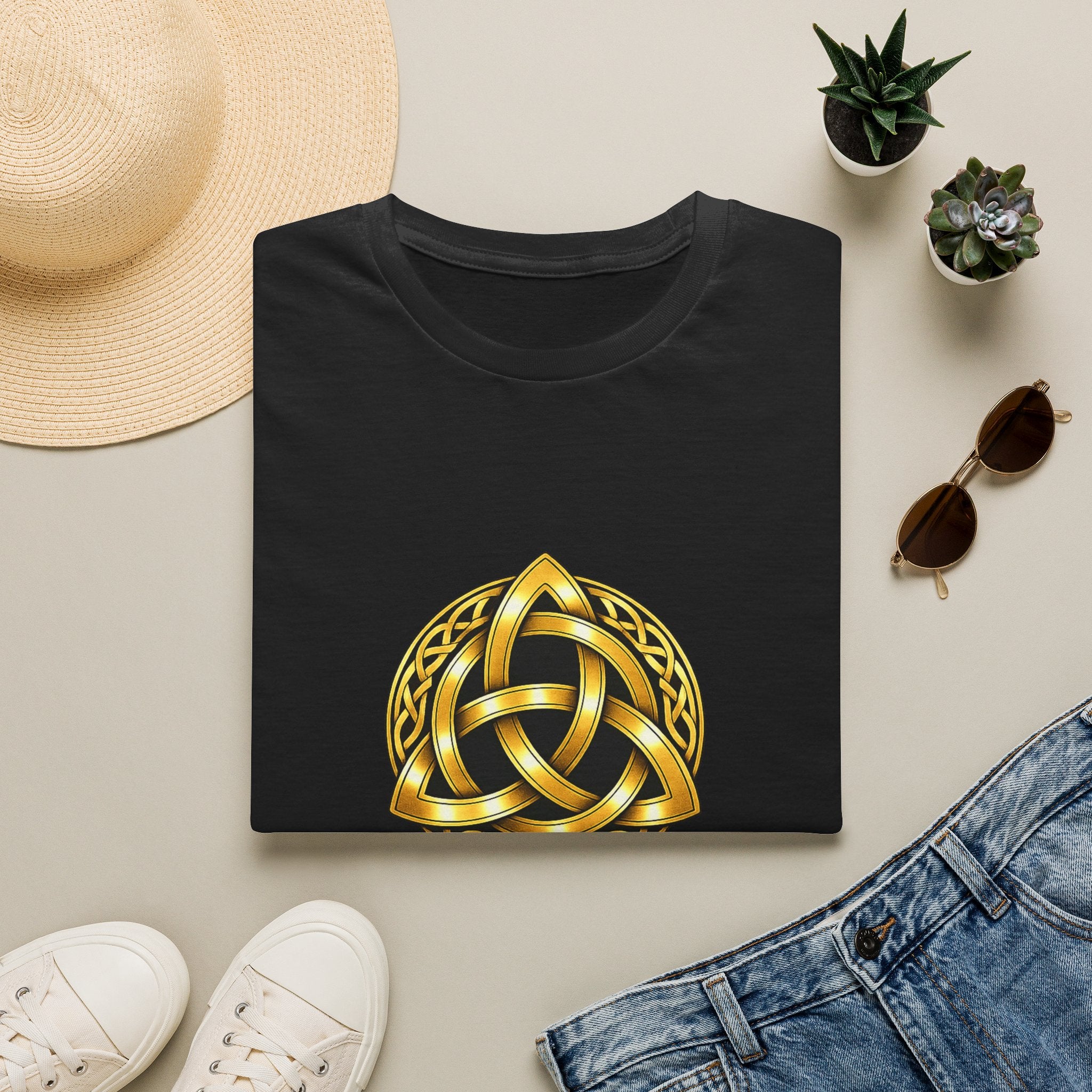 Celtic Pride Gold Trinity Knot T-Shirt