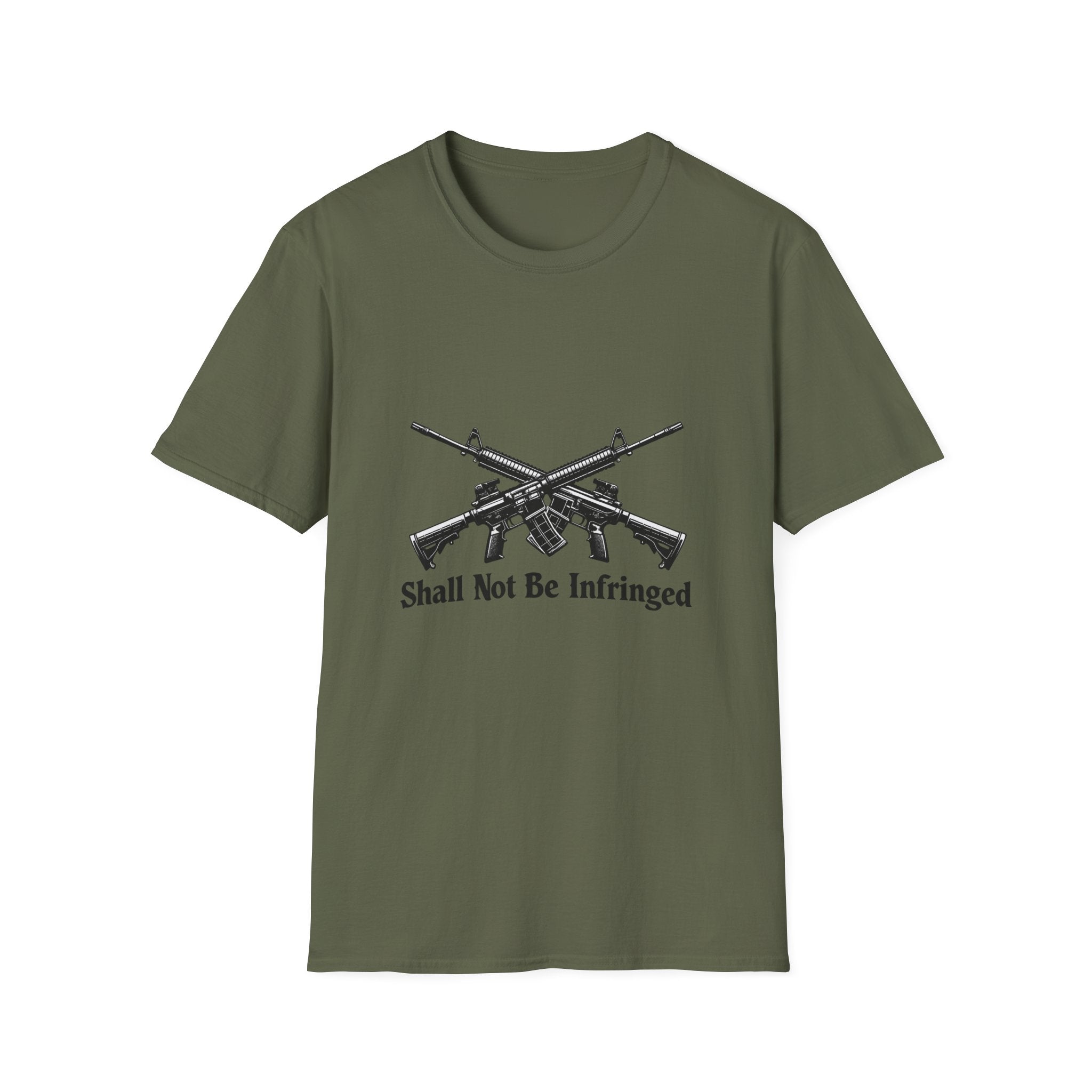 T‑Shirt — "Shall Not Be Infringed" Crossed Rifles 2nd Amendment Tee