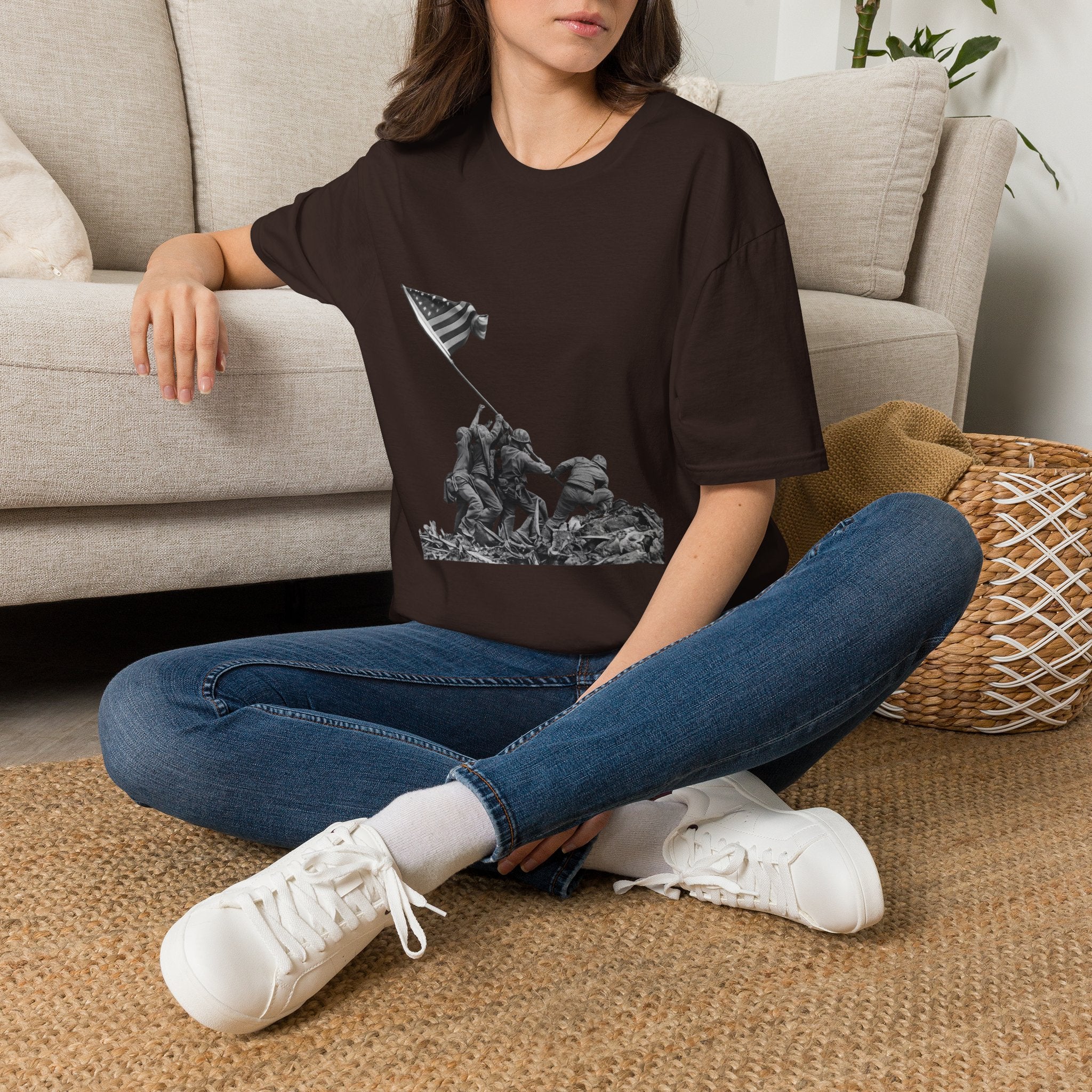 Iwo Jima Flag Raising T-Shirt — WWII Memorial Tribute Tee