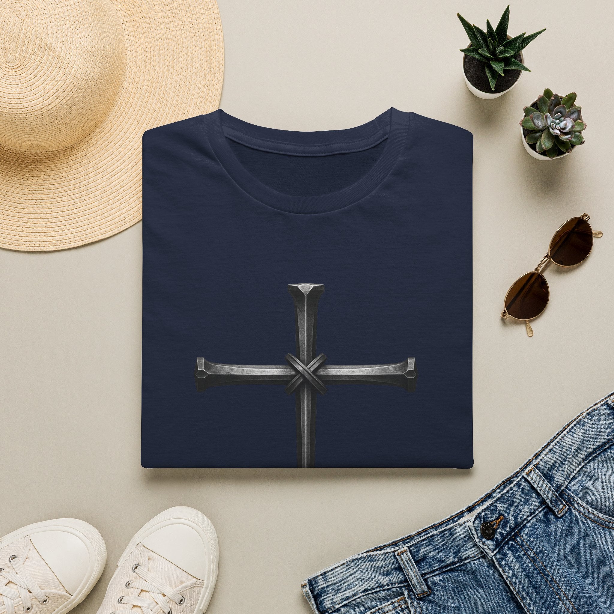 Nail Cross T-Shirt —  Cross Graphic Tee