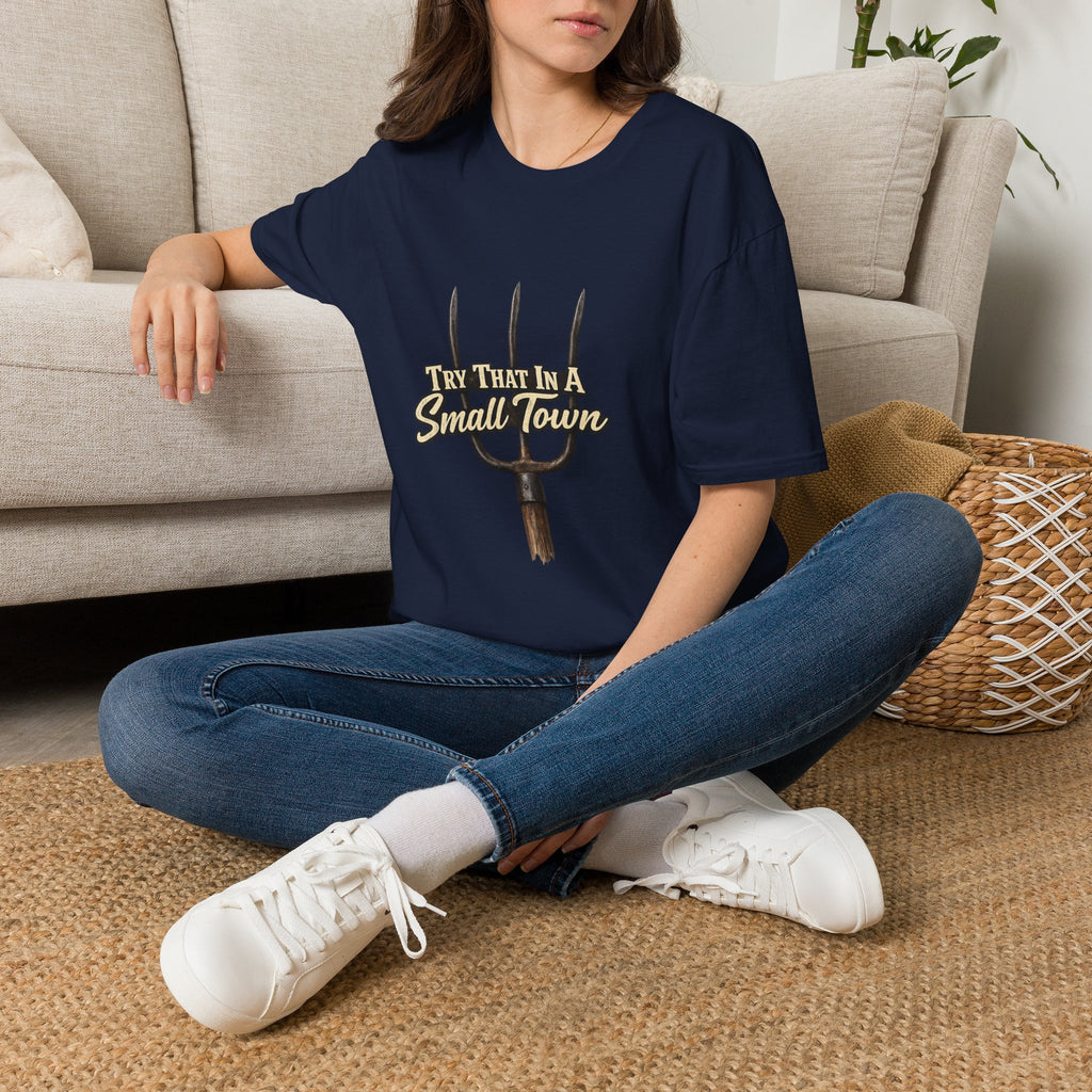 T‑Shirt — "Try That in a Small Town" Pitchfork Graphic Tee
