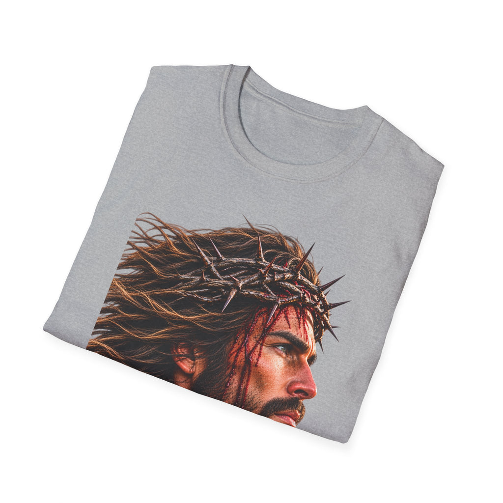 Jesus Portrait T-Shirt — Crown of Thorns Inspirational Christian Tee