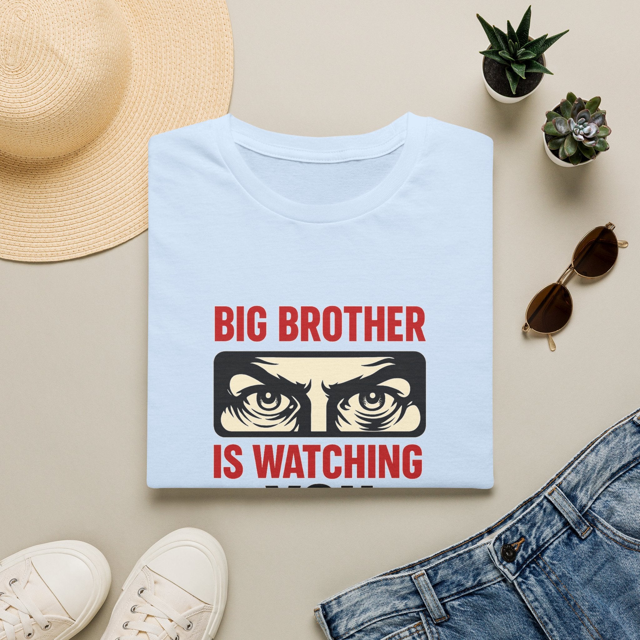 Big Brother Is Watching T-Shirt — Dystopian Surveillance Graphic Tee