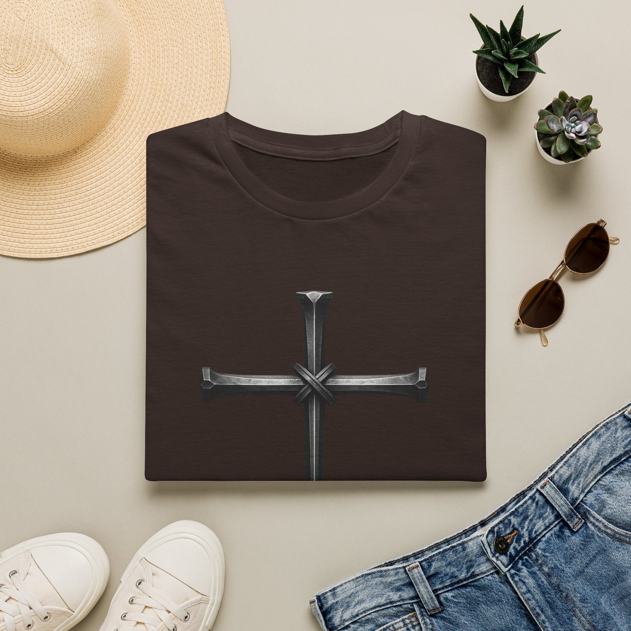 Nail Cross T-Shirt —  Cross Graphic Tee