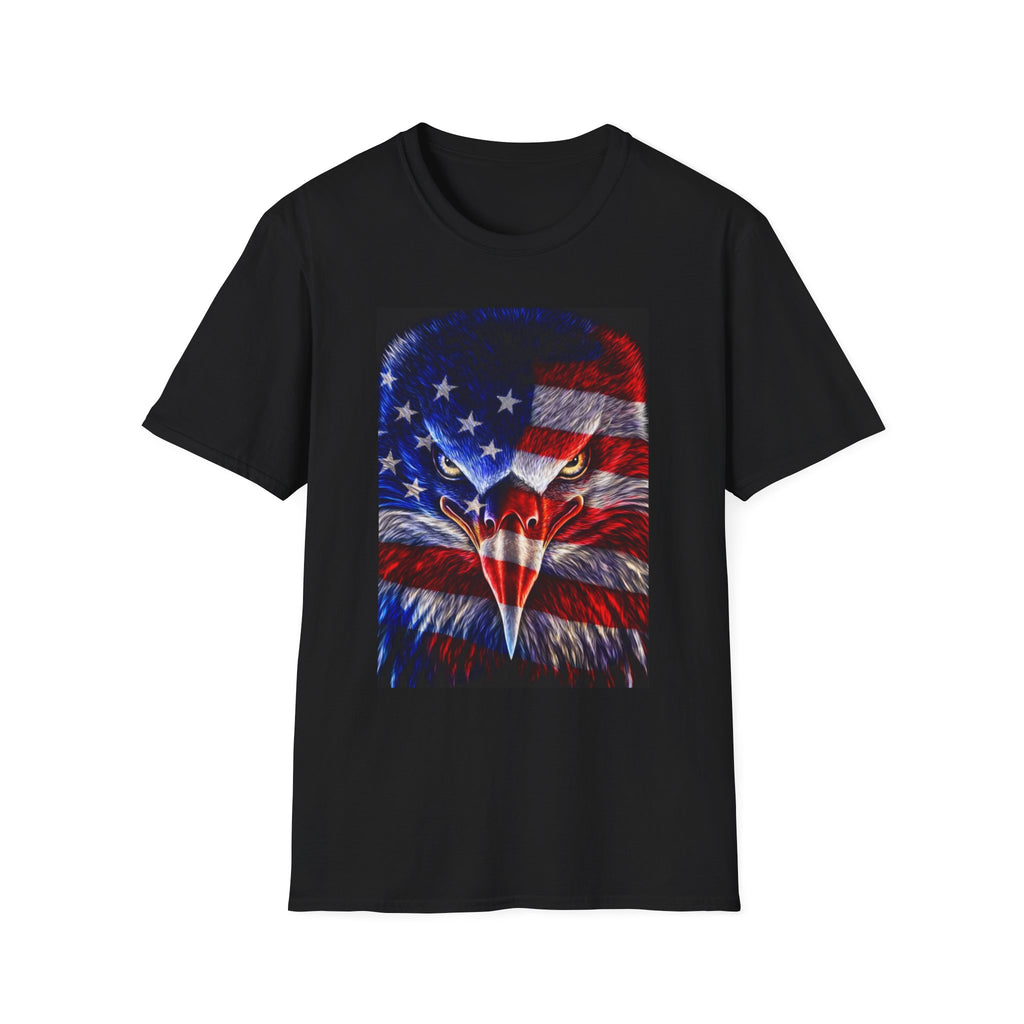 Patriotic Eagle T-Shirt — American Flag Bald Eagle Graphic Tee