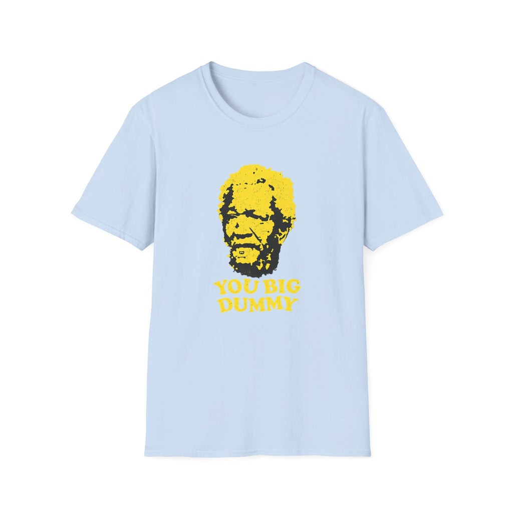 Graphic T-Shirt — Yellow Pop Art Face "You Big Dummy" Retro Humor Tee