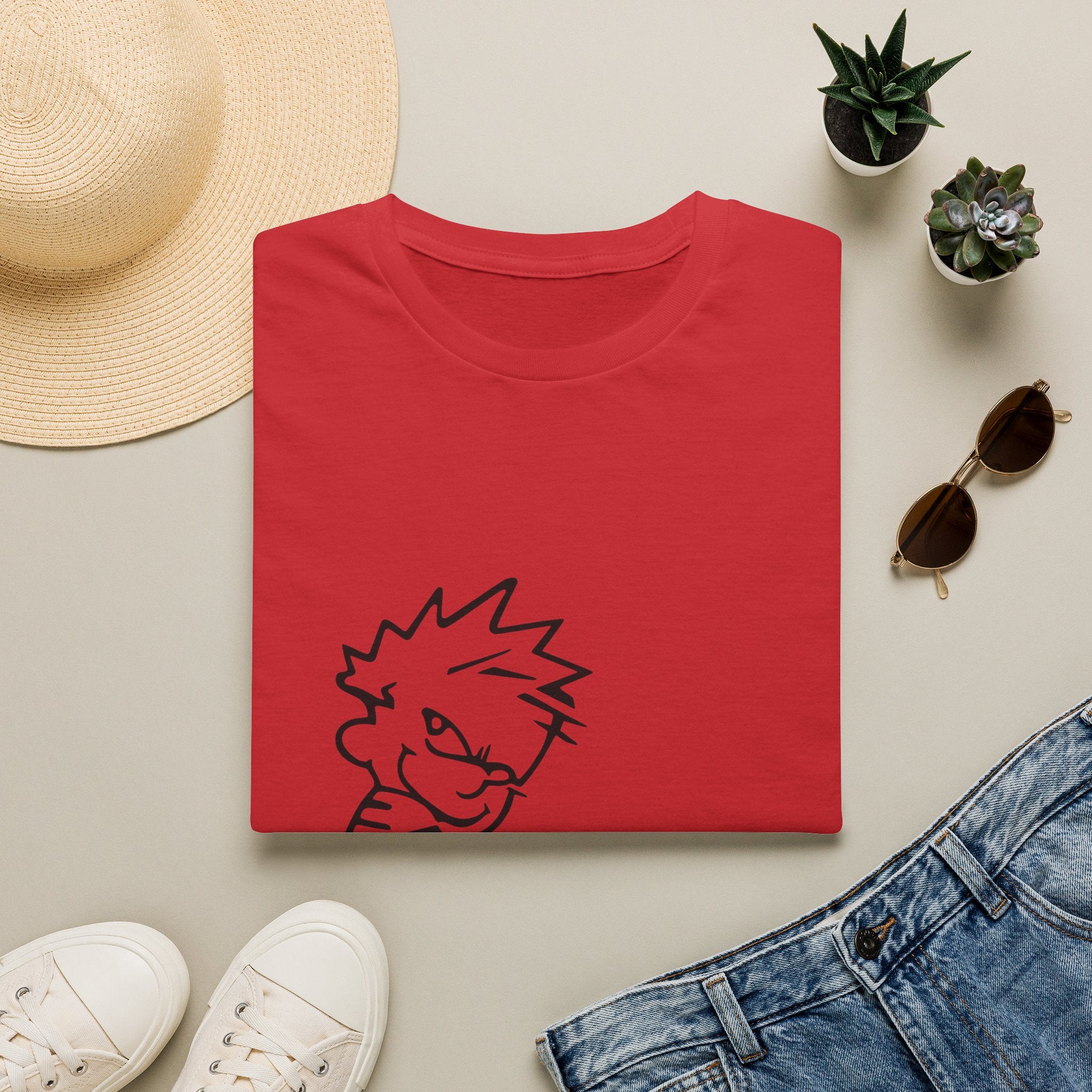 Political Humor T-Shirt — Cartoon Boy ‘Peeing on Liberals’ Graphic
