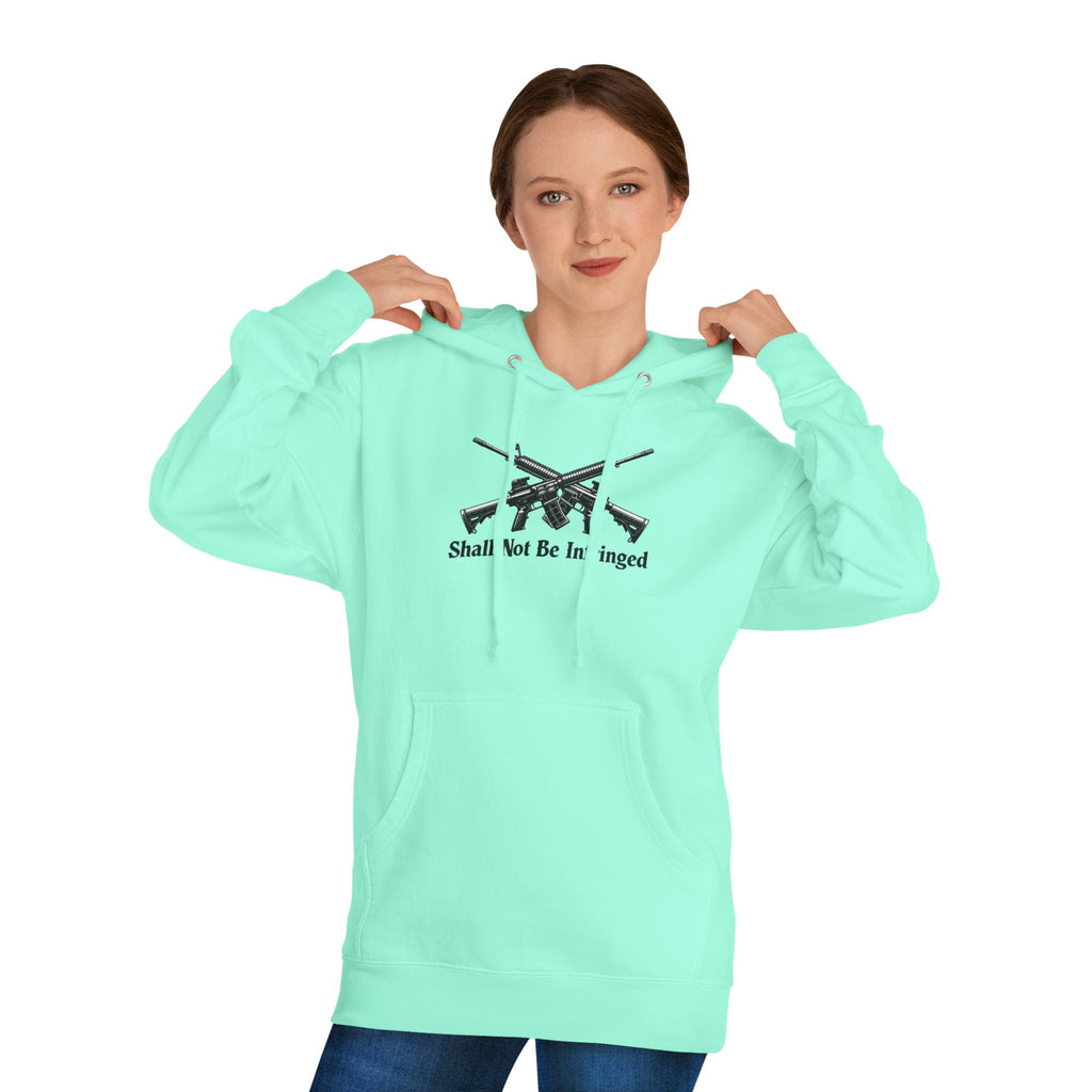 Don't Tread On Me Hoodie — "Shall Not Be Infringed" Rifle Graphic