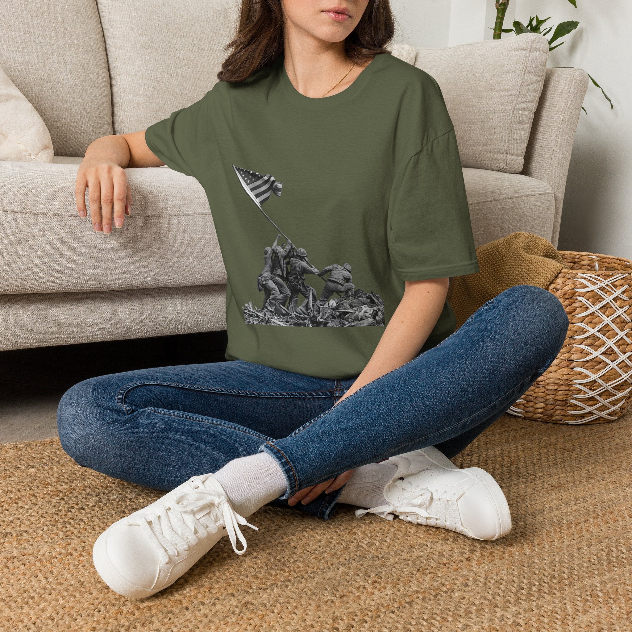 Iwo Jima Flag Raising T-Shirt — WWII Memorial Tribute Tee